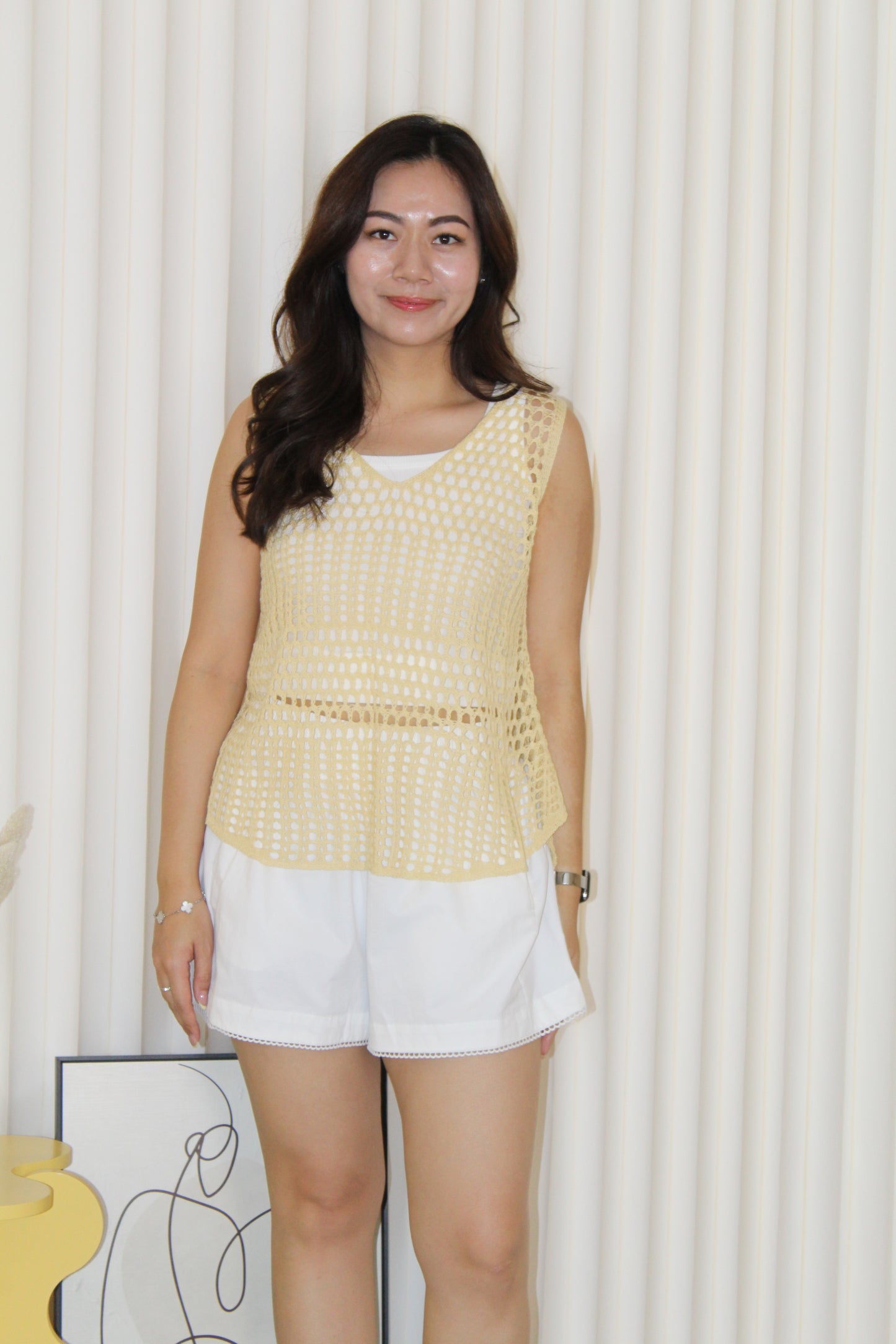 Tiarra A Line Shorts Pants (White)