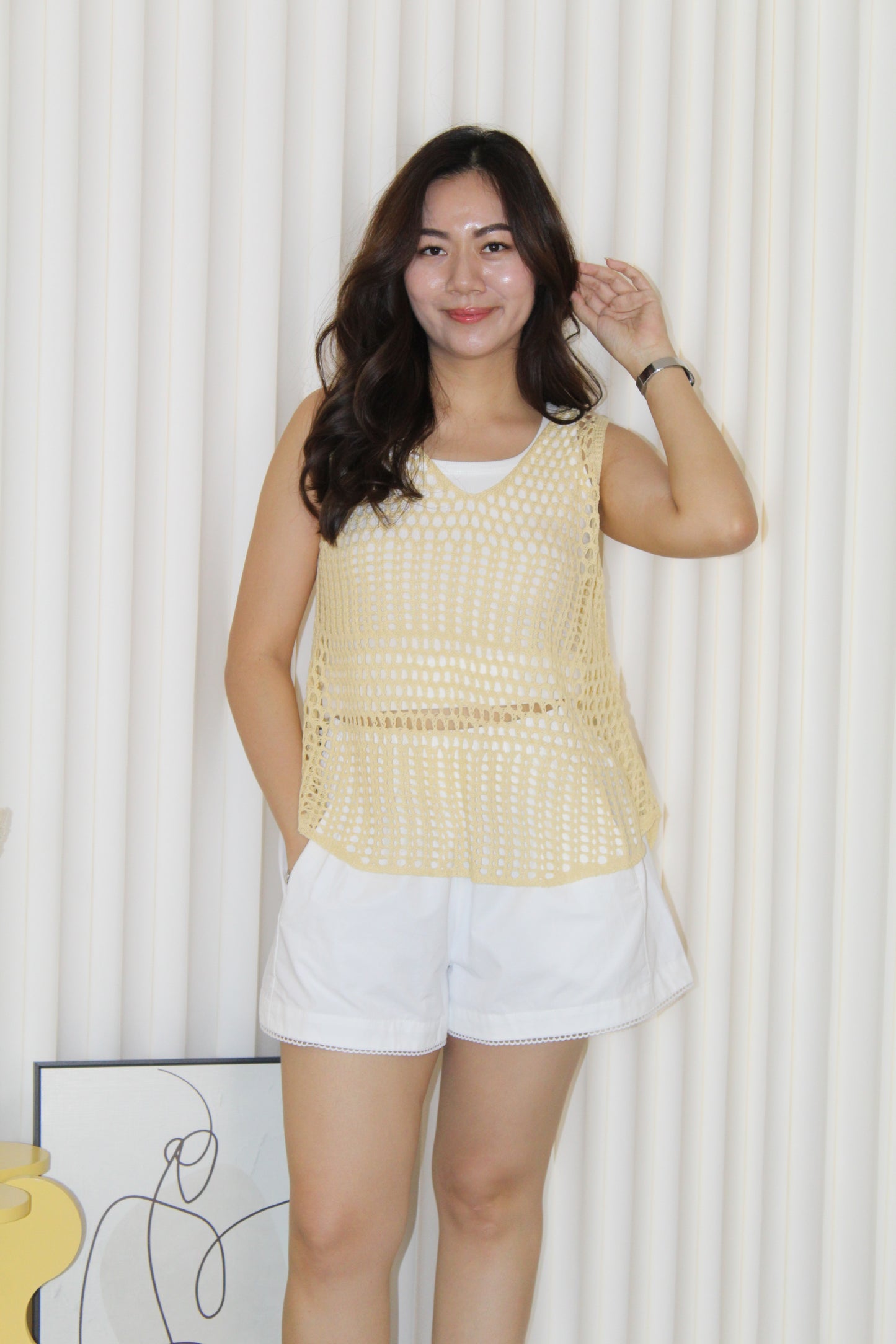 Tiarra A Line Shorts Pants (White)