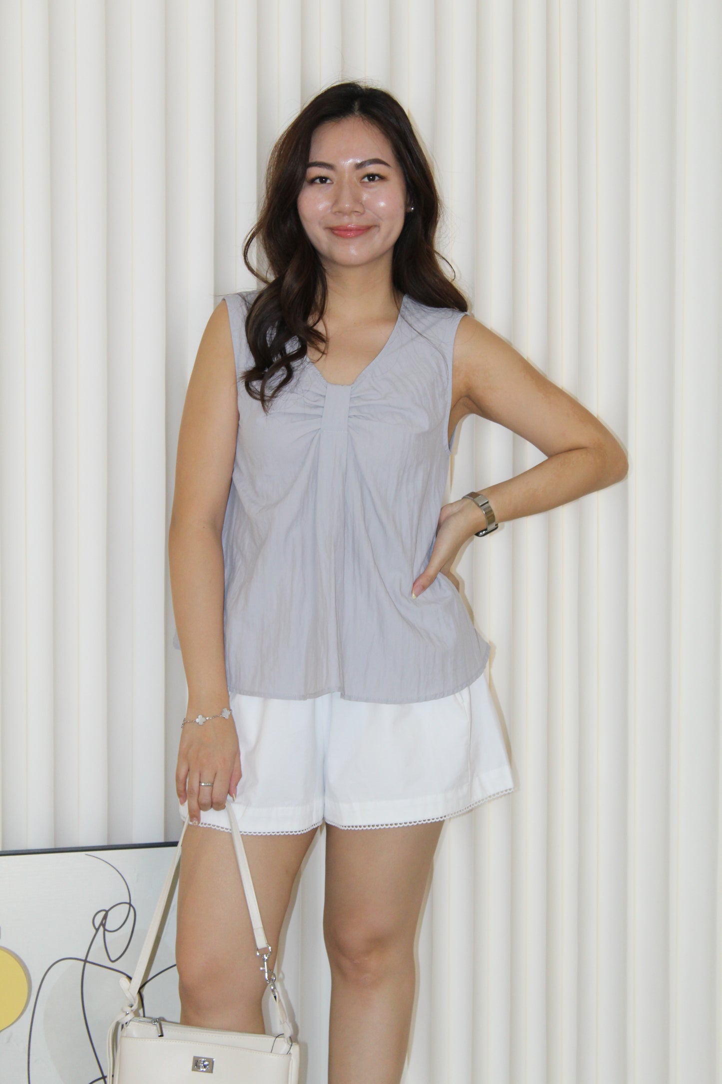 Tiarra A Line Shorts Pants (White)