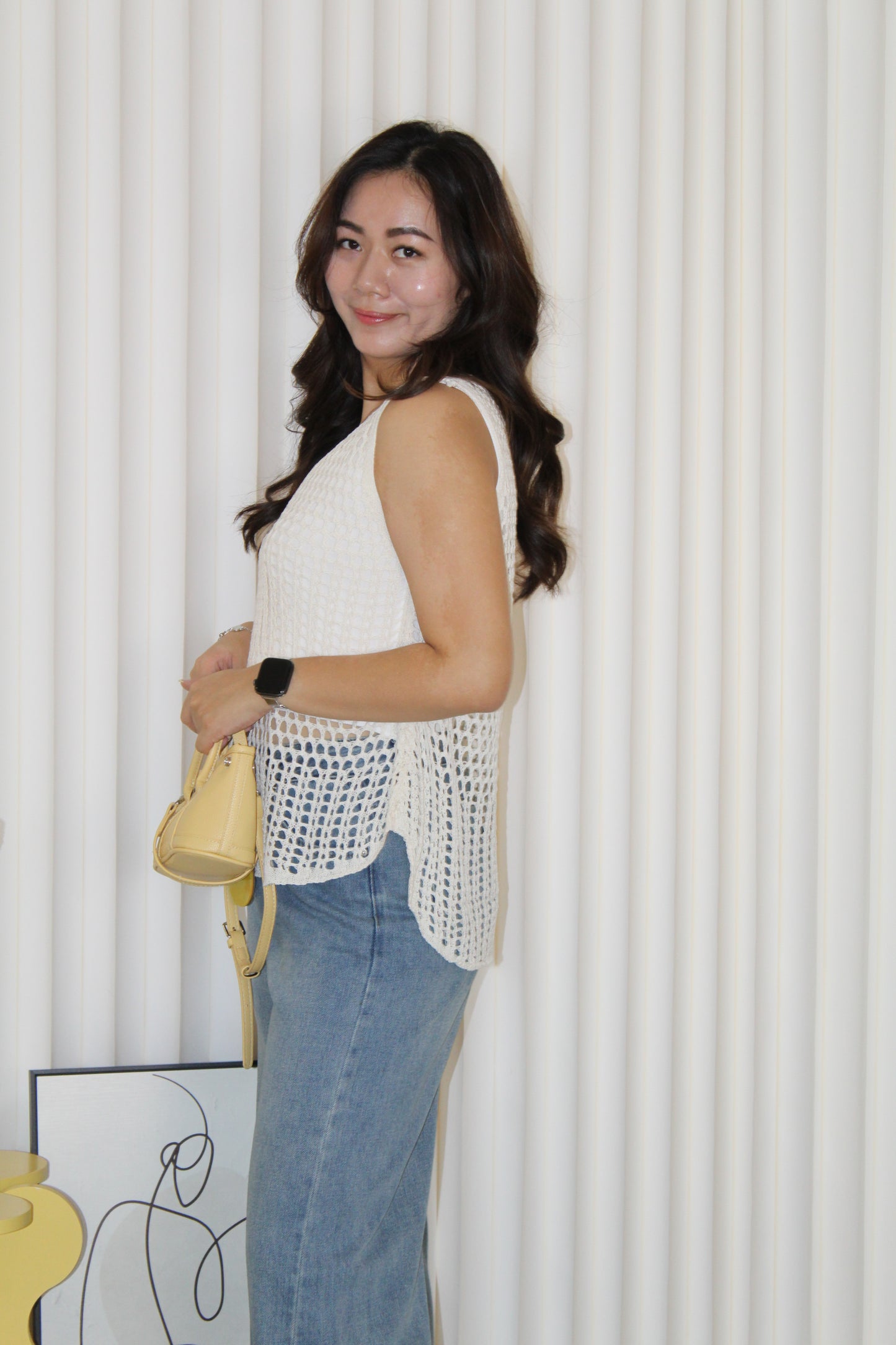 Alicia Knit Two Piece Top (Yellow)