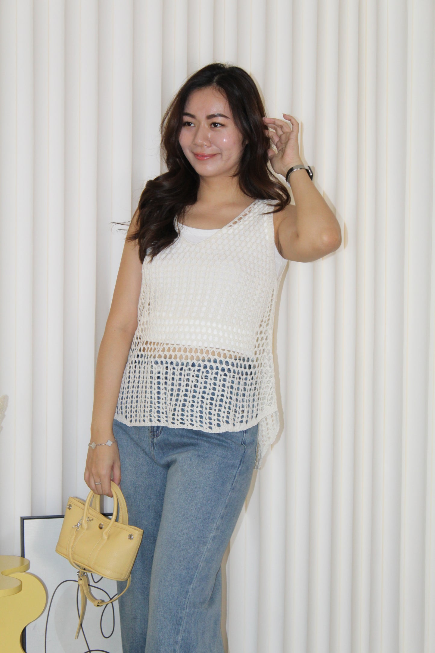 Alicia Knit Two Piece Top (Yellow)