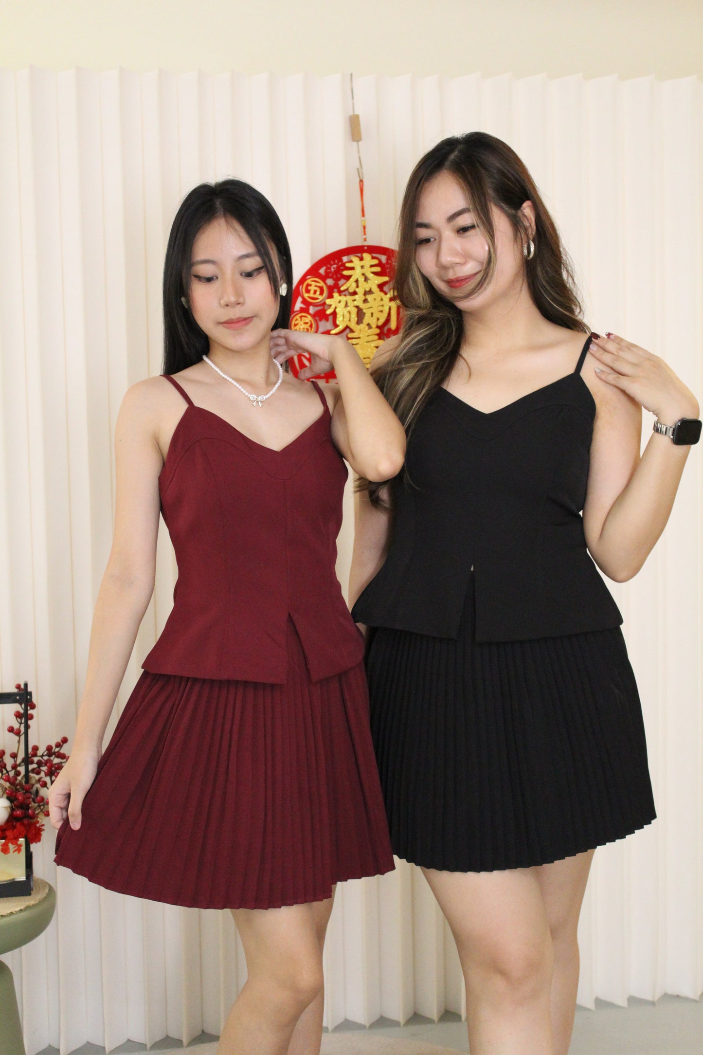 Kendra Camisole Vest Top (Red)