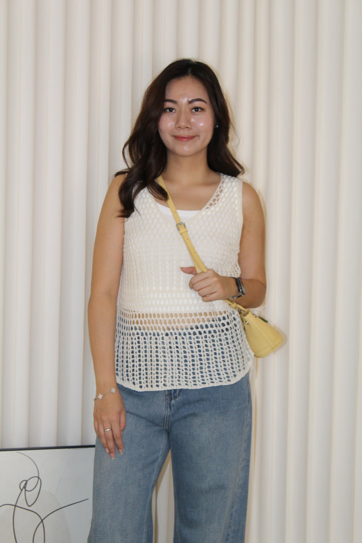 Alicia Knit Two Piece Top (Yellow)