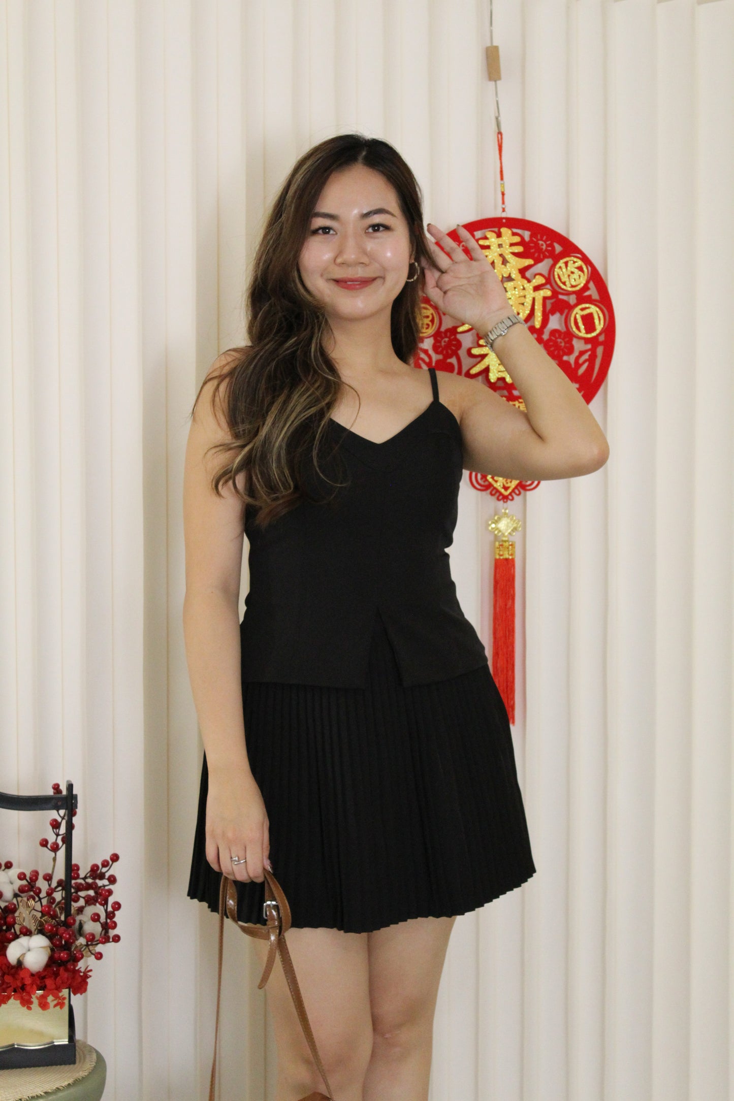 Kendra Camisole Vest Top (Red)