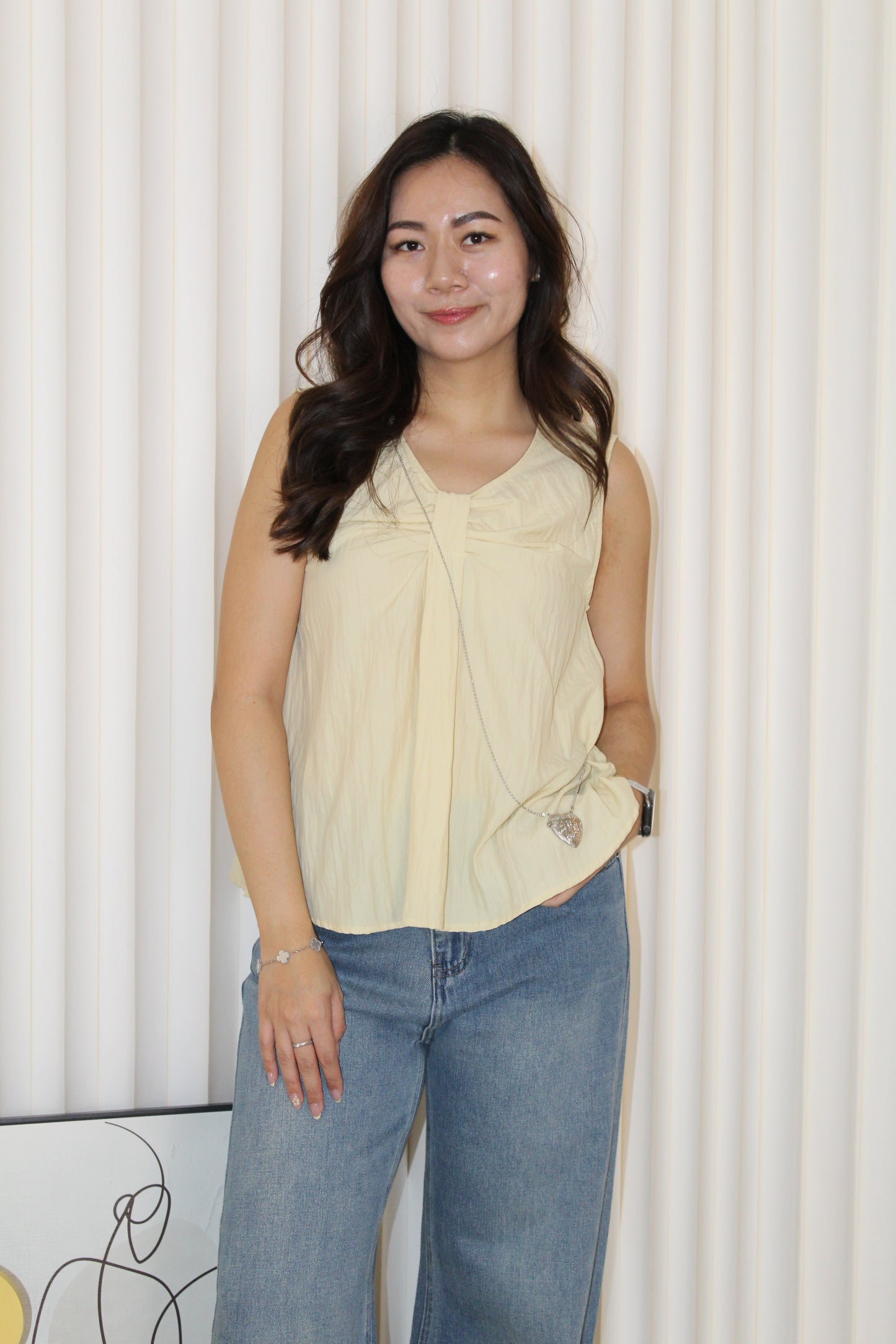 Inessa Ruched Top (Grey)