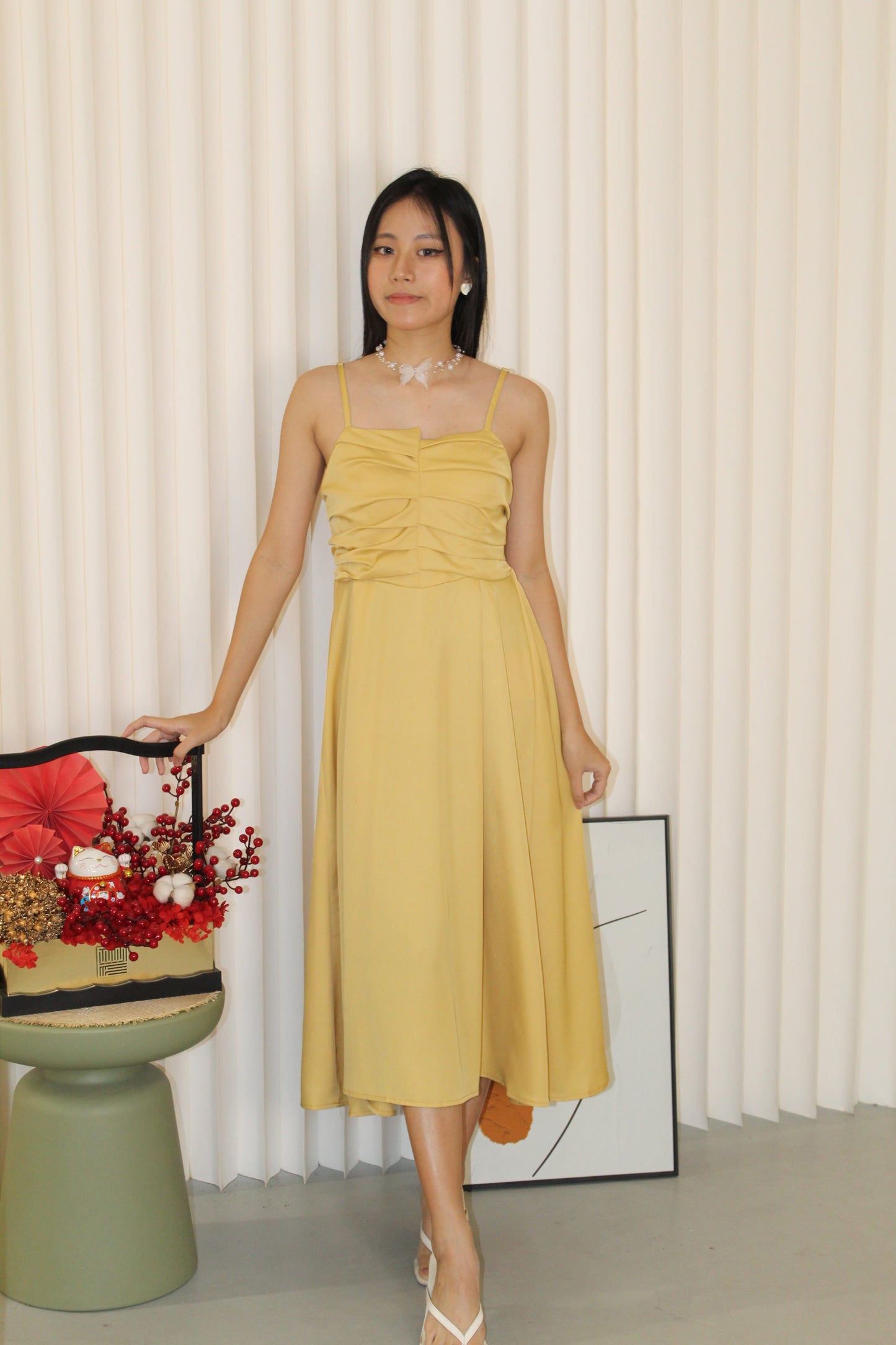 Abby Midi Dress (Red)