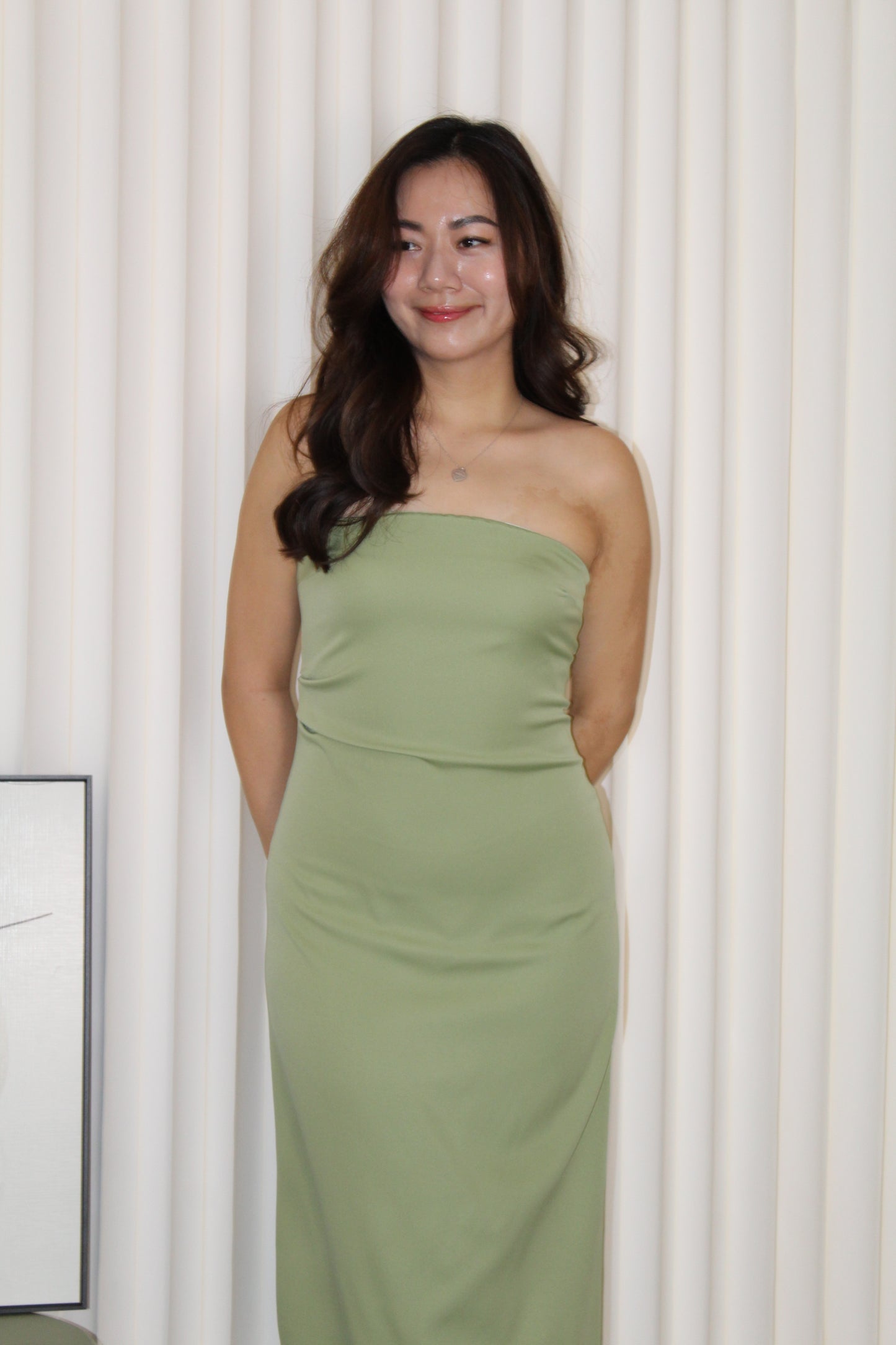 Fiorella Tube Maxi Dress (Green)