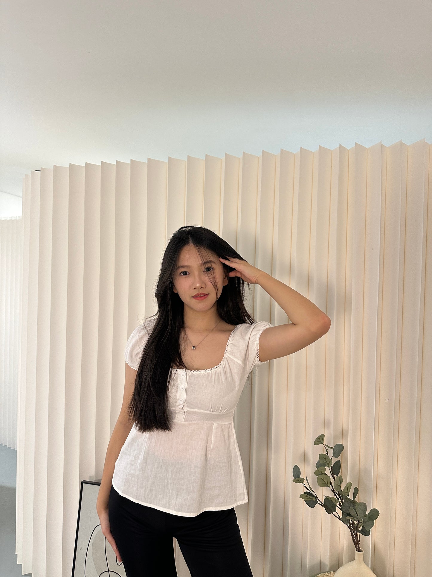 Kate Flare Top (White)