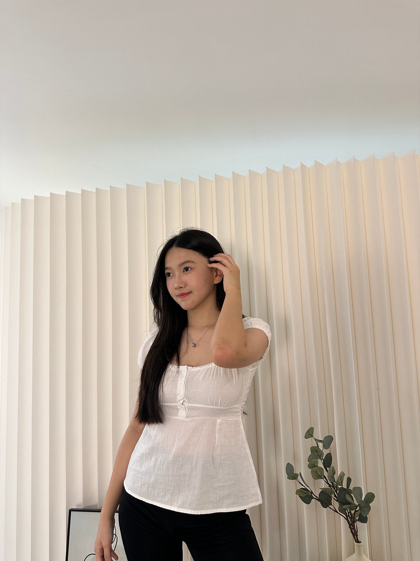 Kate Flare Top (White)