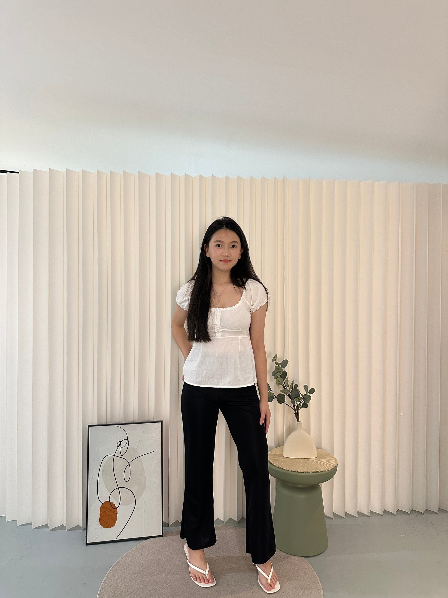 Kate Flare Top (White)