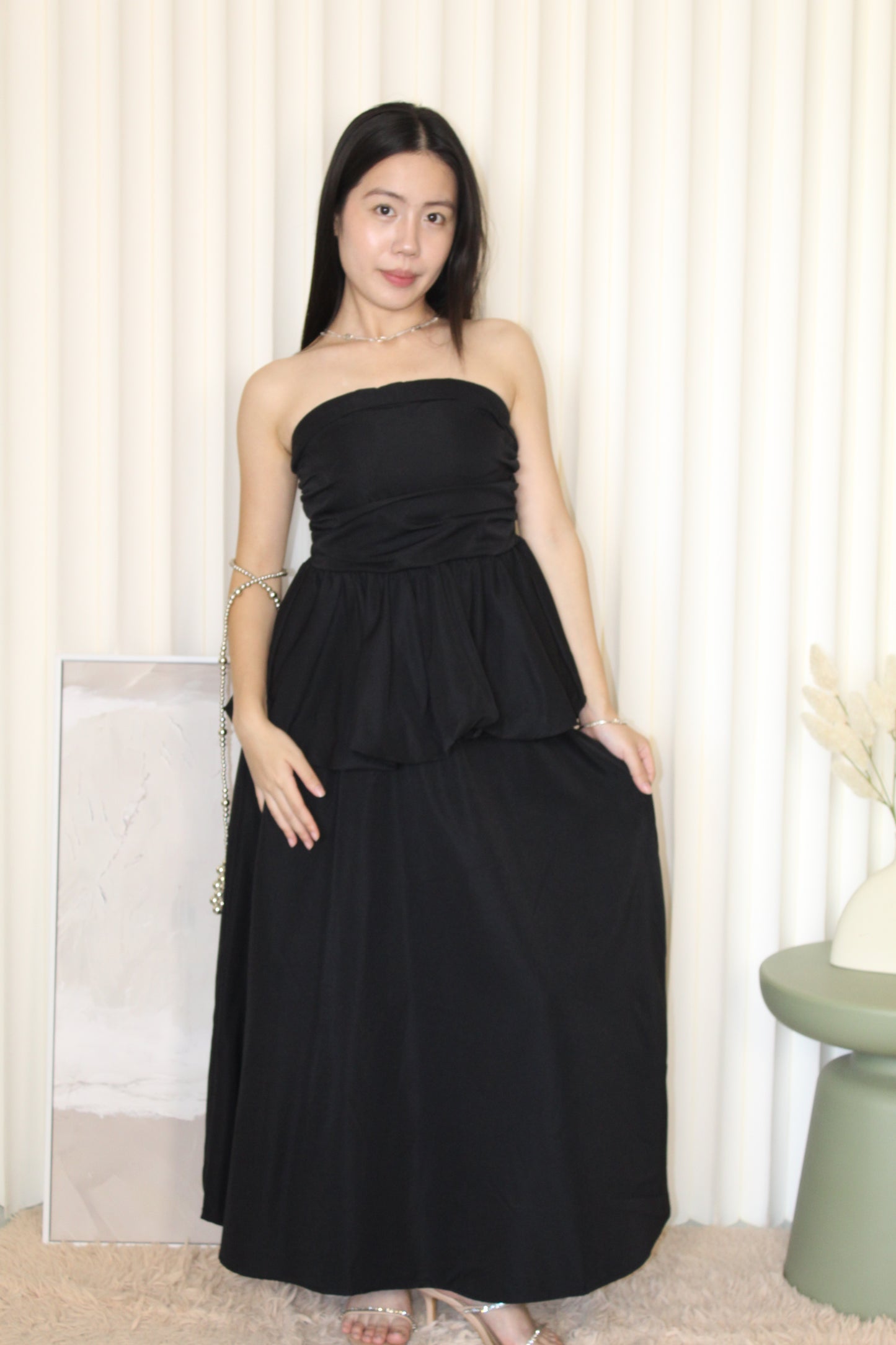 Grace Tube Two Piece Set (Black)