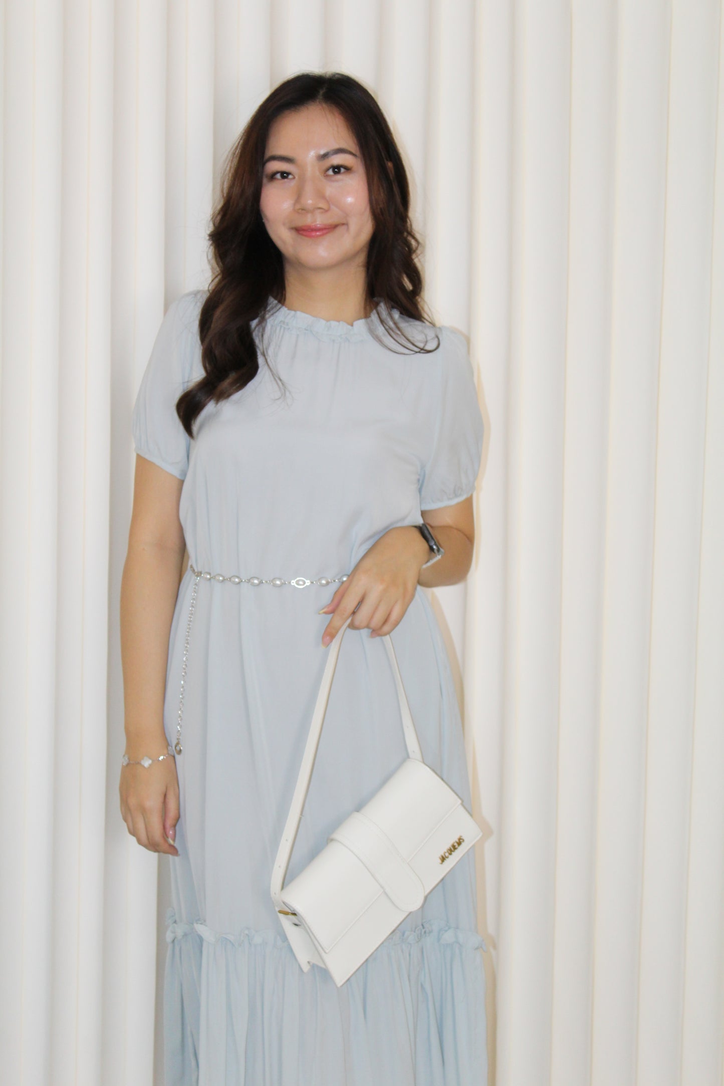 Hallie Straight Midi Dress (Black)