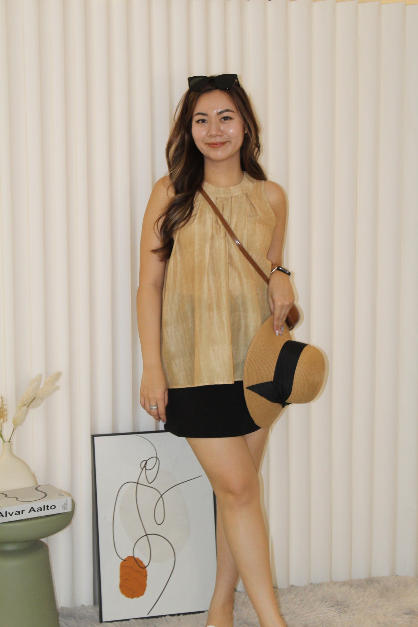 Mavis Halter Top (Brown)