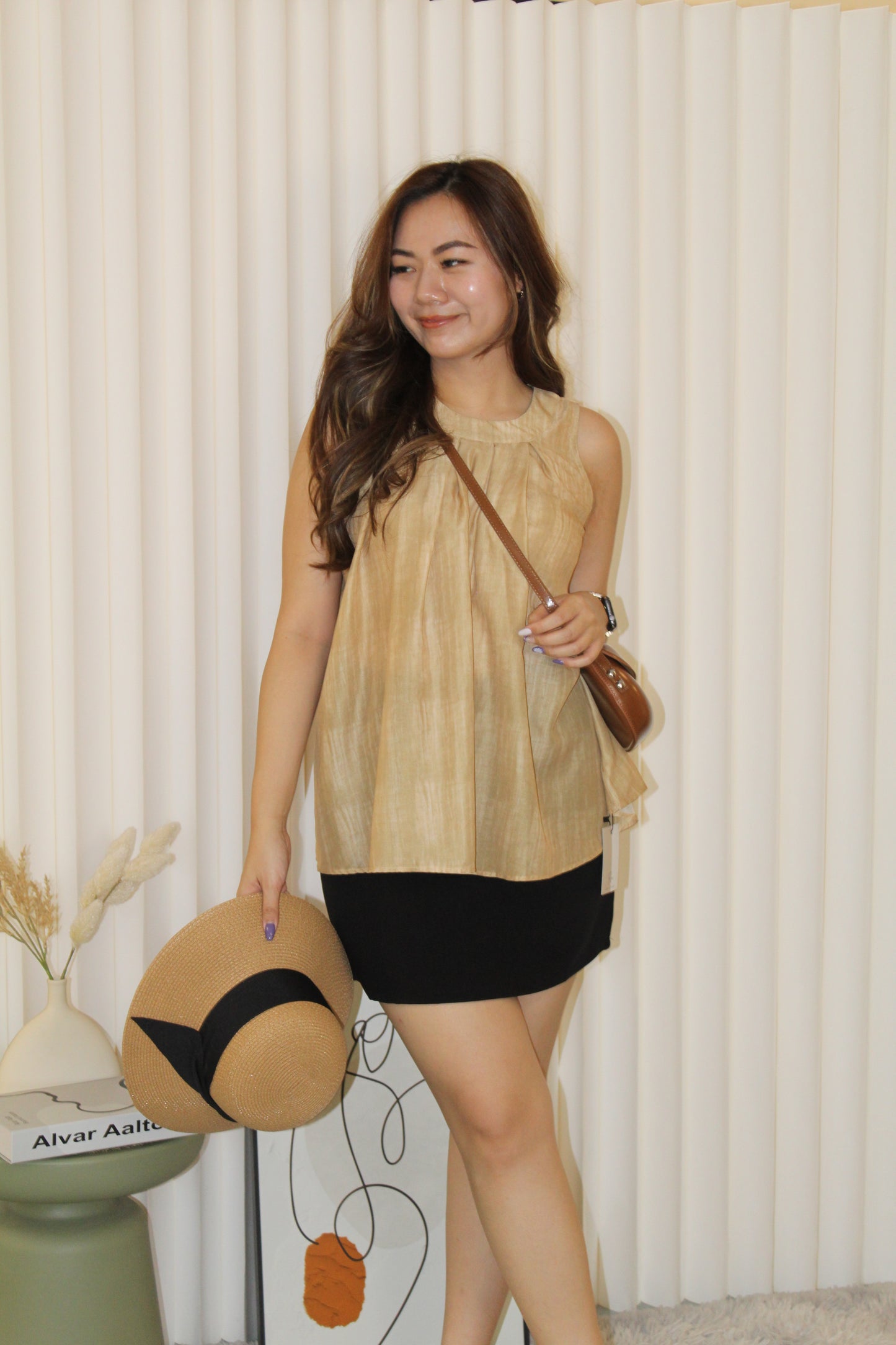 Mavis Halter Top (Brown)