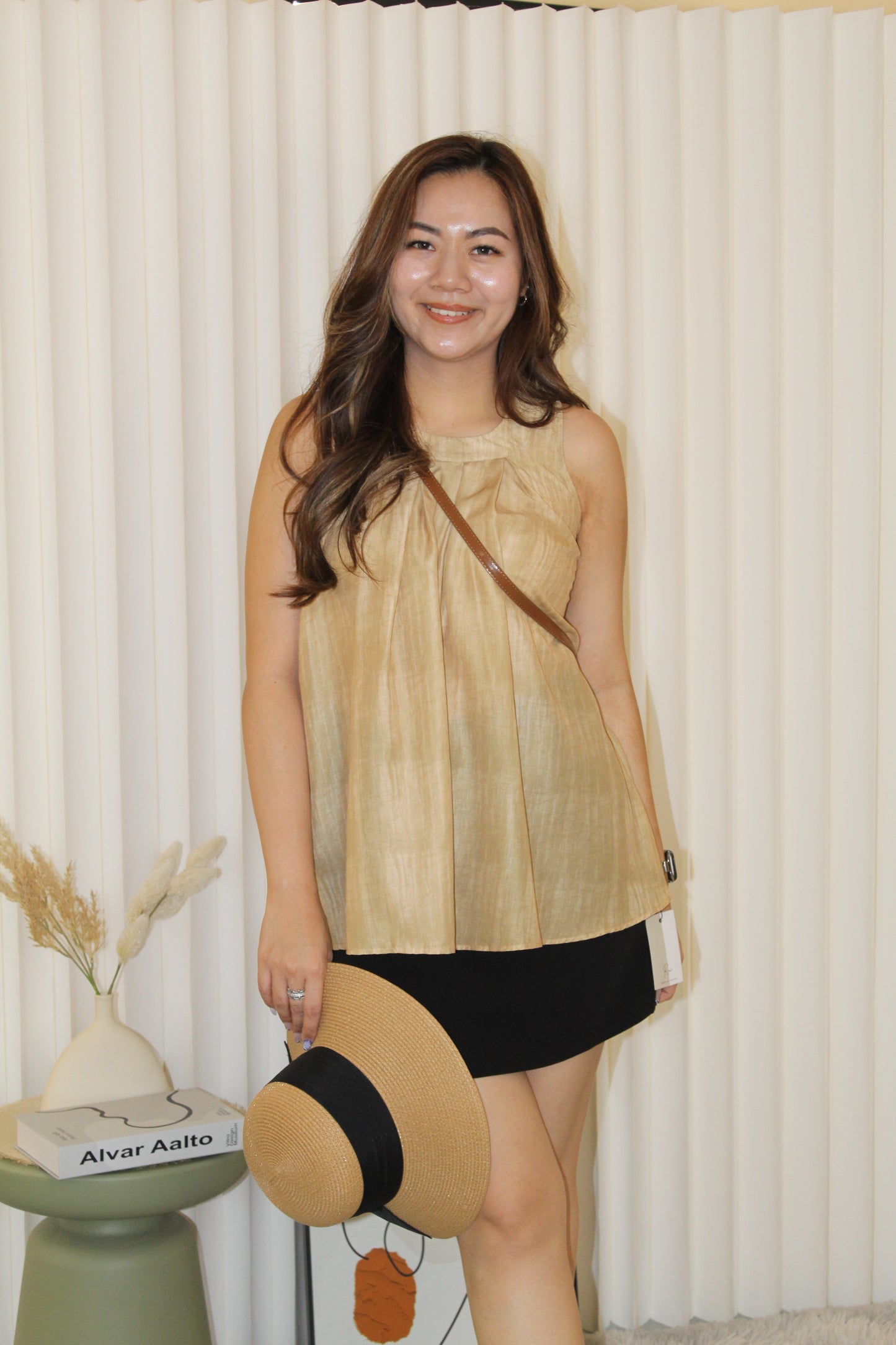 Mavis Halter Top (Brown)