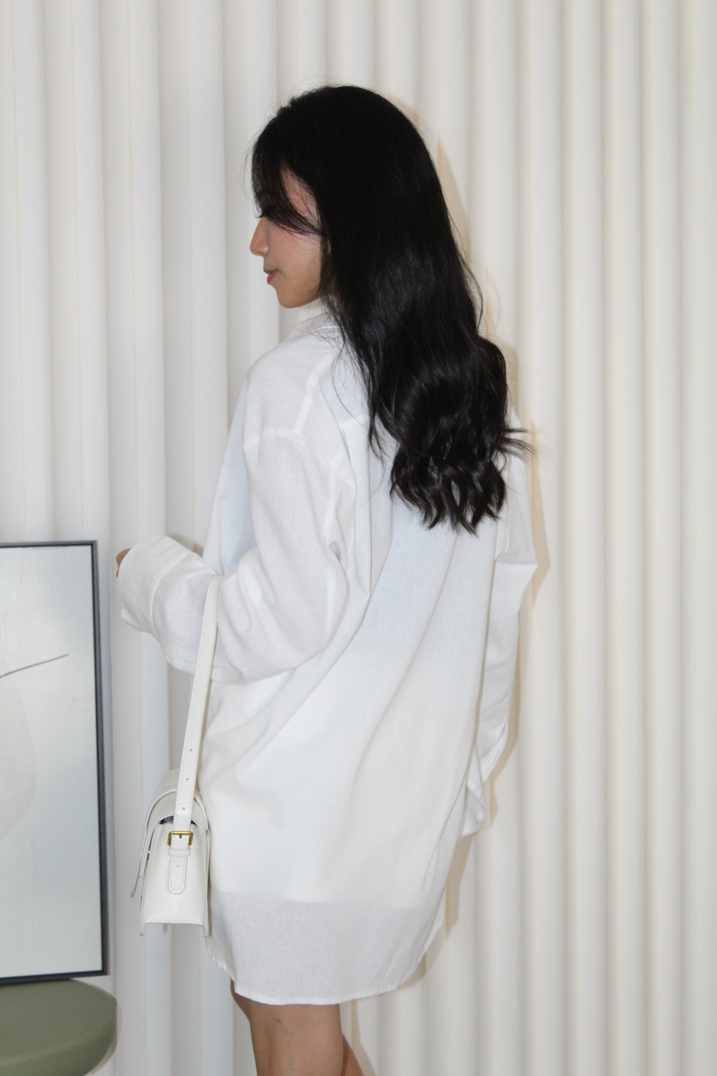 Zeriah Button Up Blouse Top (White)