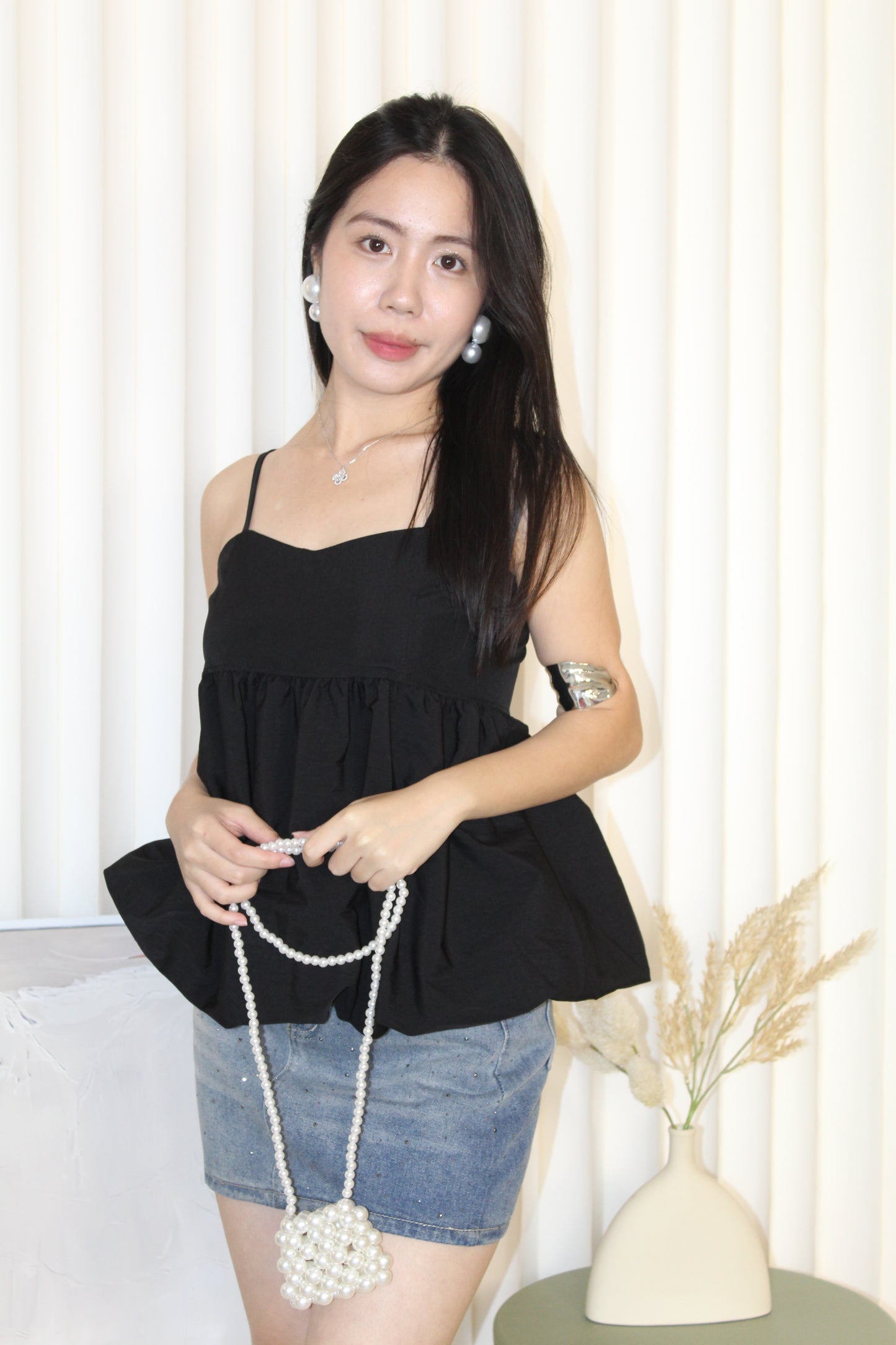 Abigail Balloon Top (Cream)