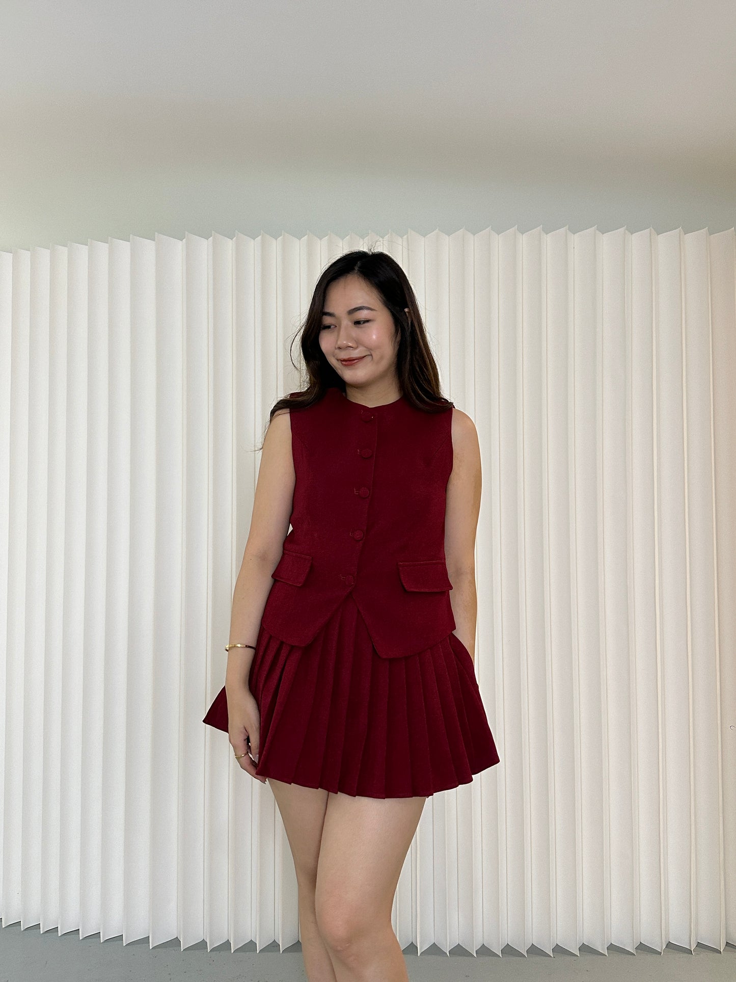 Lolly Suit Set Skirt (White)