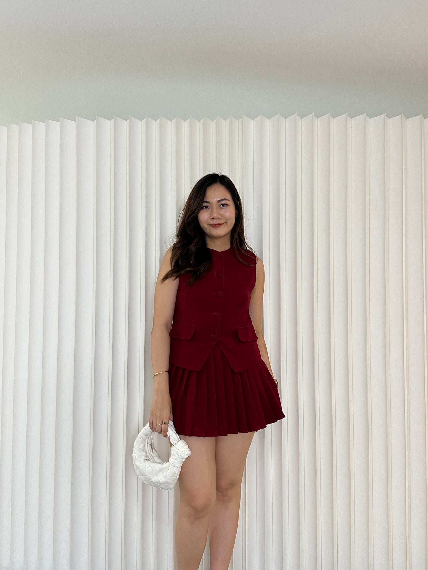 Lolly Suit Set Skirt (White)