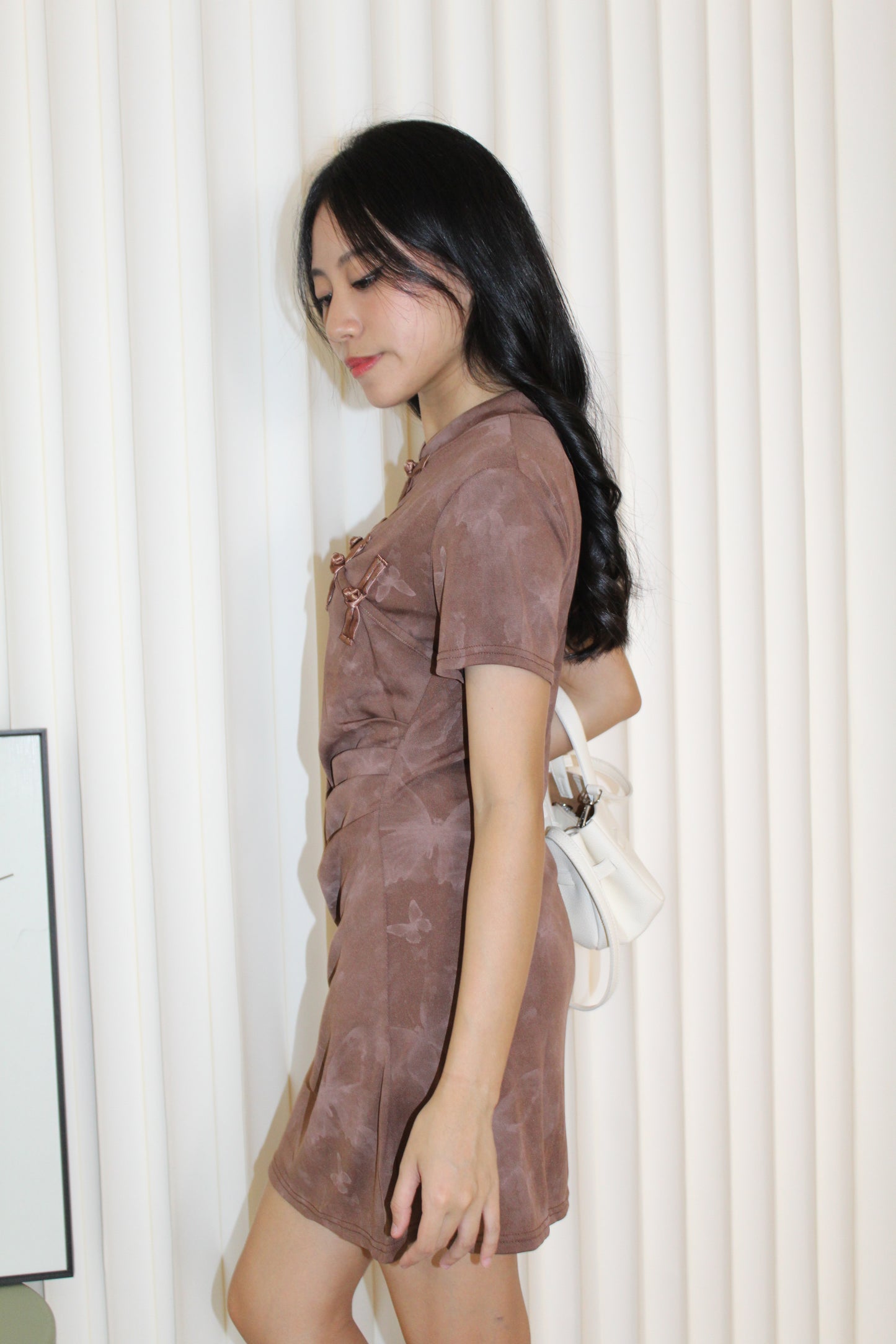 Presley Mini Cheongsam (Brown)