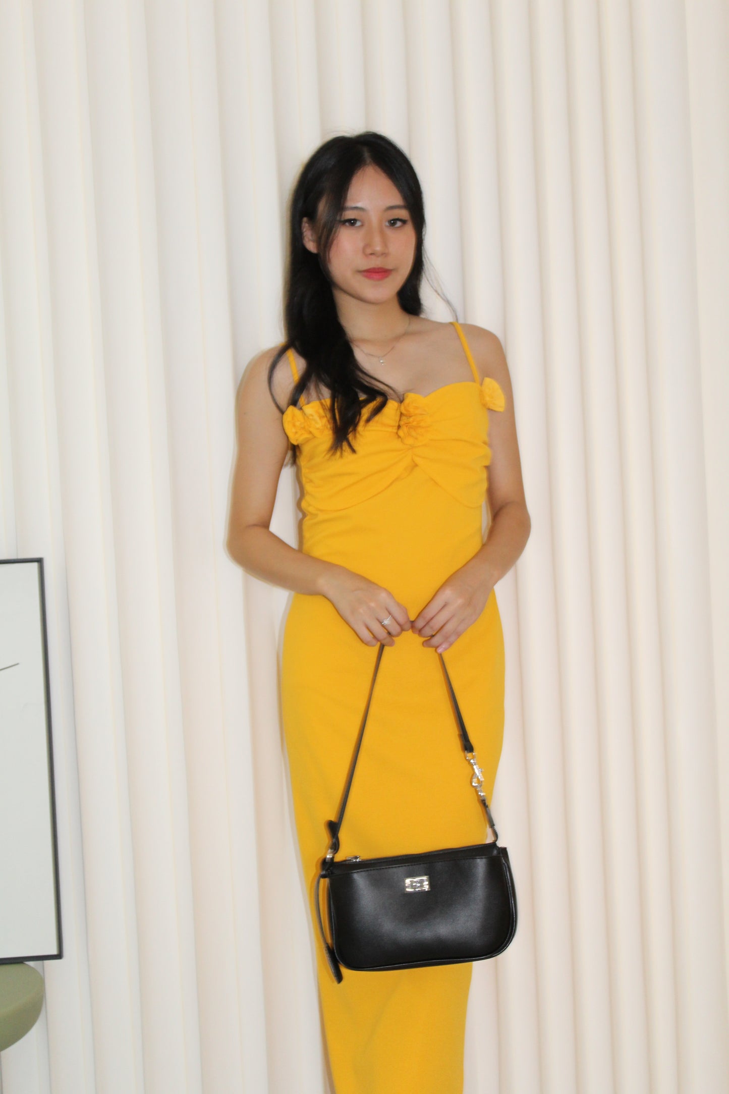Bess Bodycon Midaxi Dress (Orange)