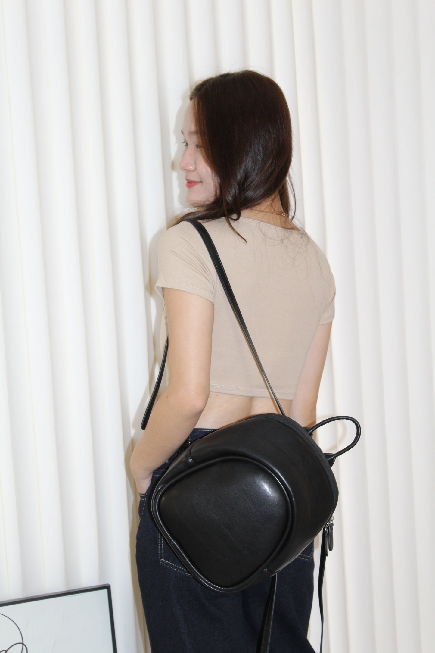 Patricia Padded Crop Top (Grey)