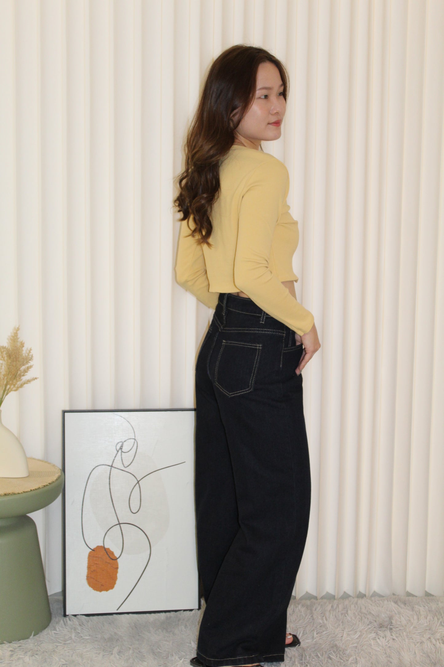 Belle Denim Pants (Blue)