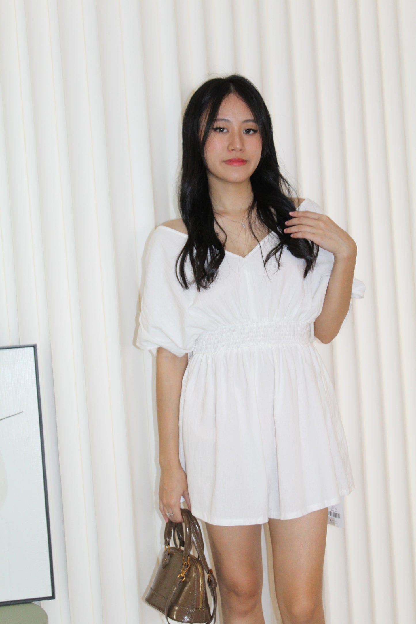 Jasper Casual Romper (White)