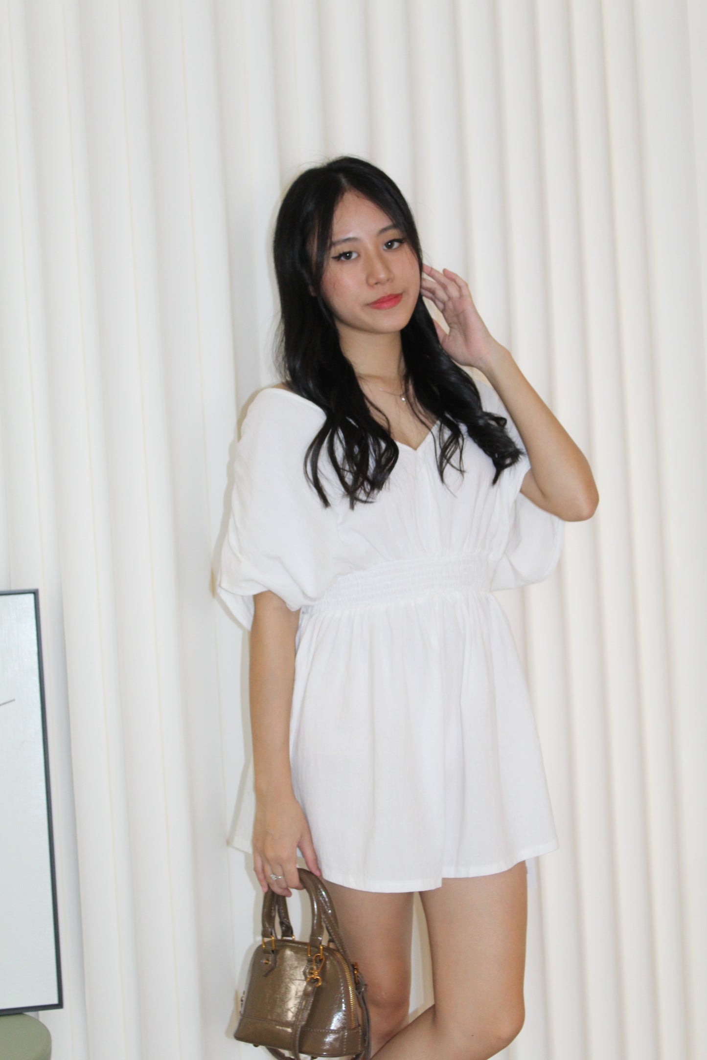 Jasper Casual Romper (White)