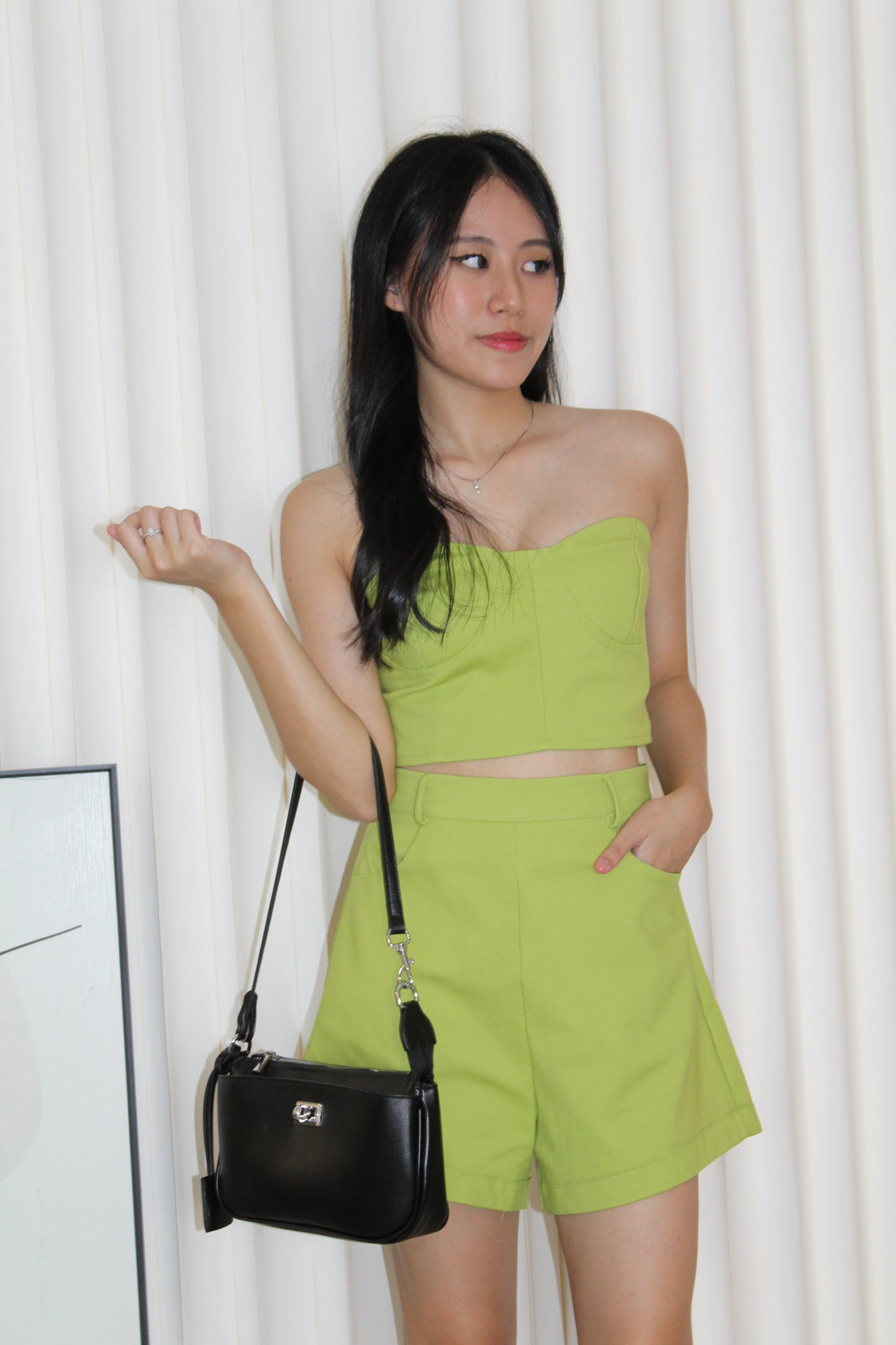 Dani Two Piece Shorts Set (Green)