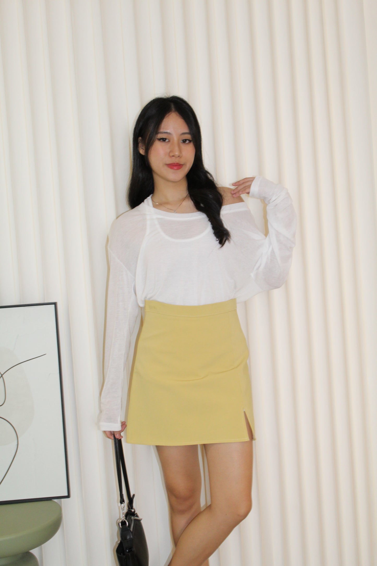 Finley Mini A-Line Skort (Yellow)