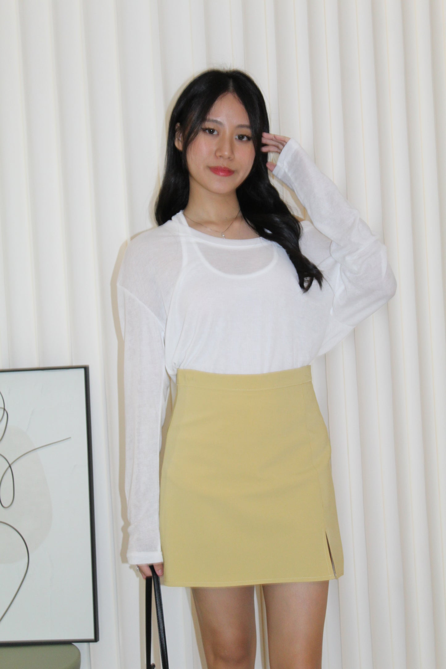 Finley Mini A-Line Skort (Yellow)