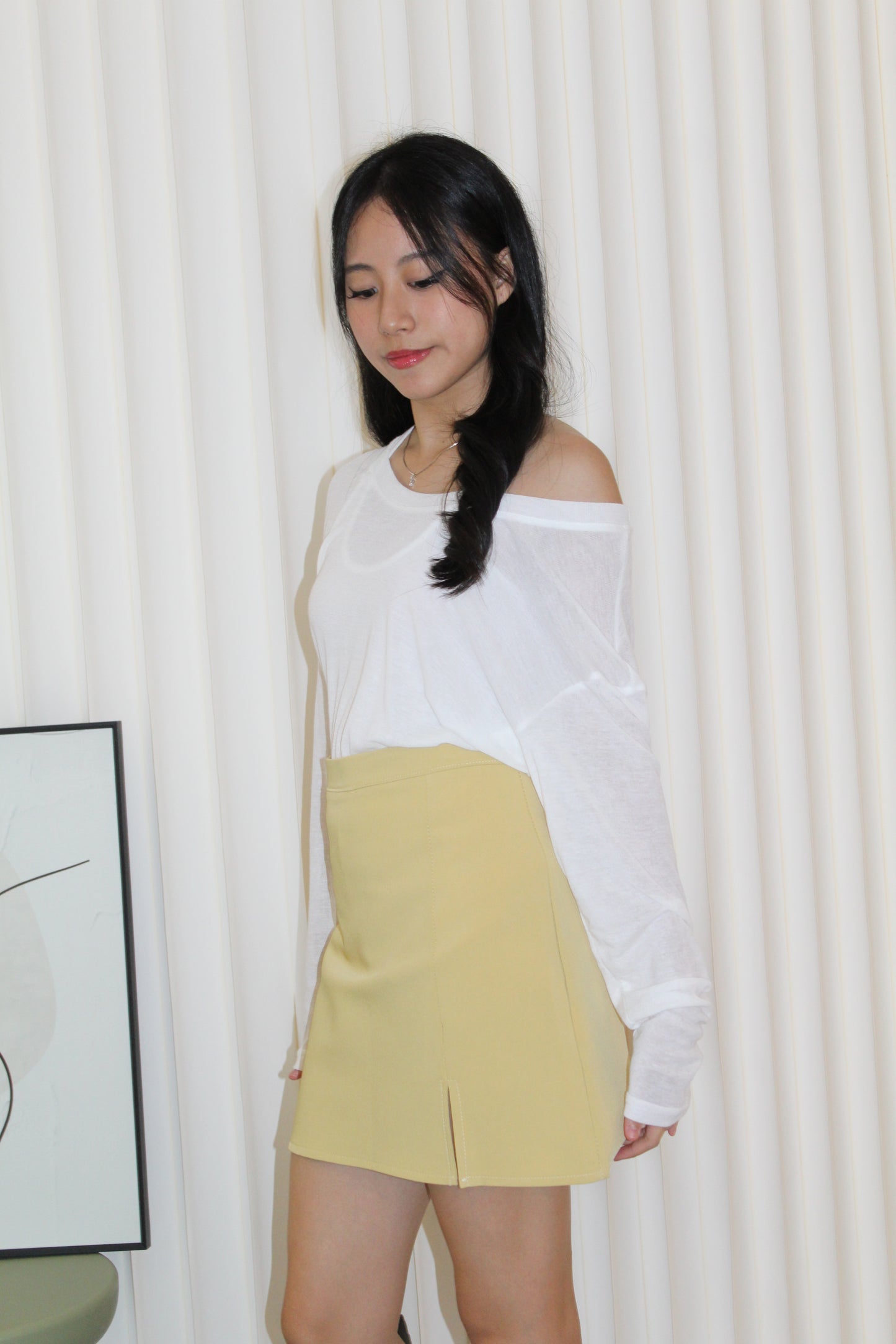 Finley Mini A-Line Skort (Yellow)