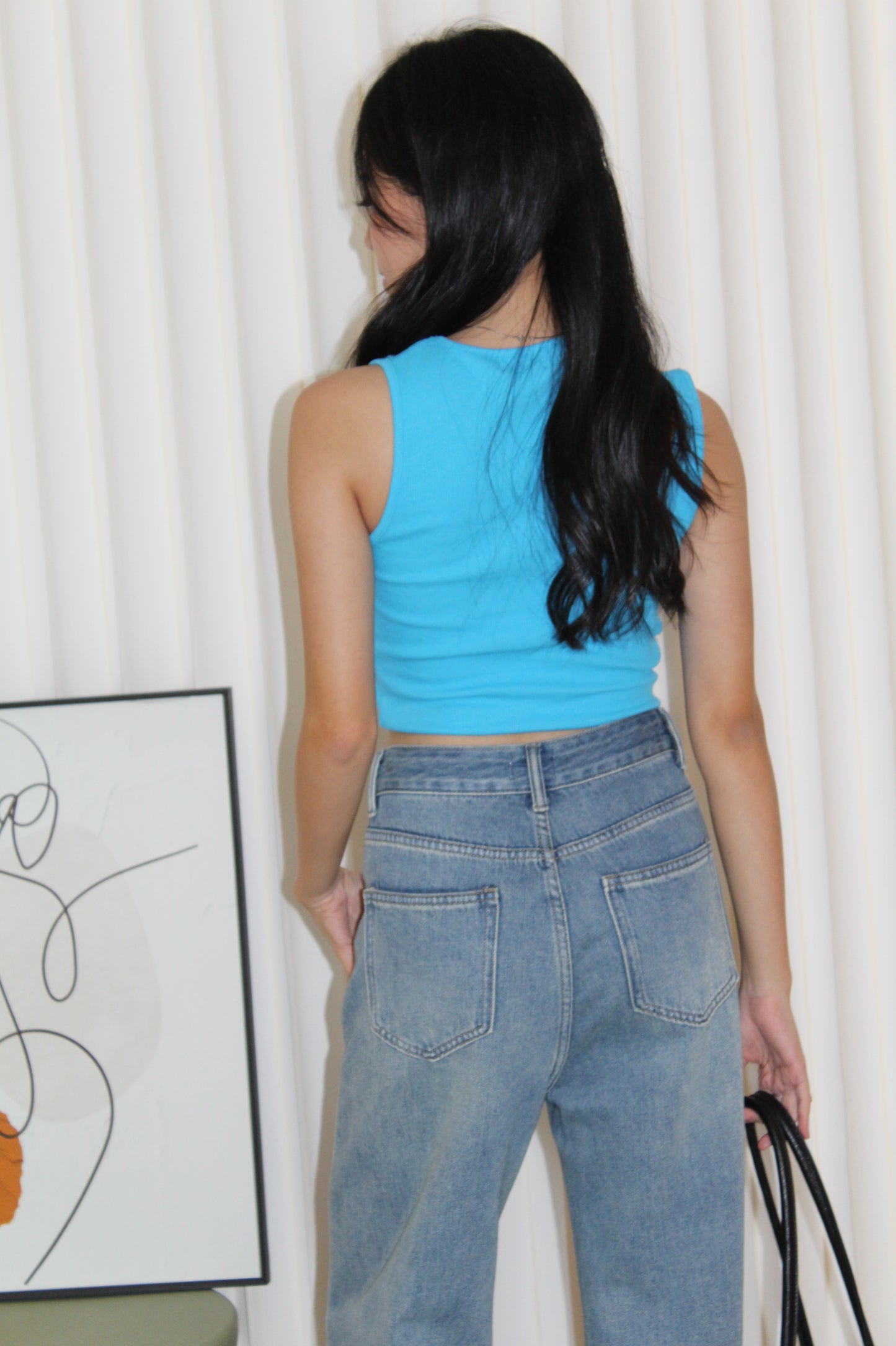 Remy Cut In Top (Blue)