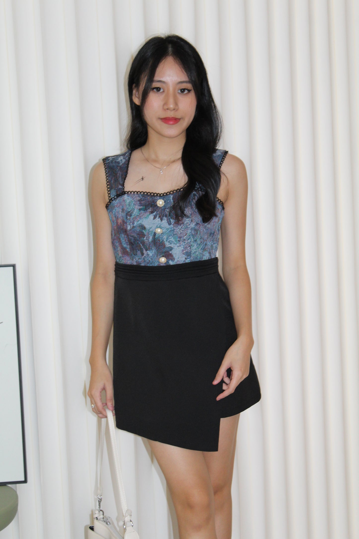 Lamer Printed Romper (Black)