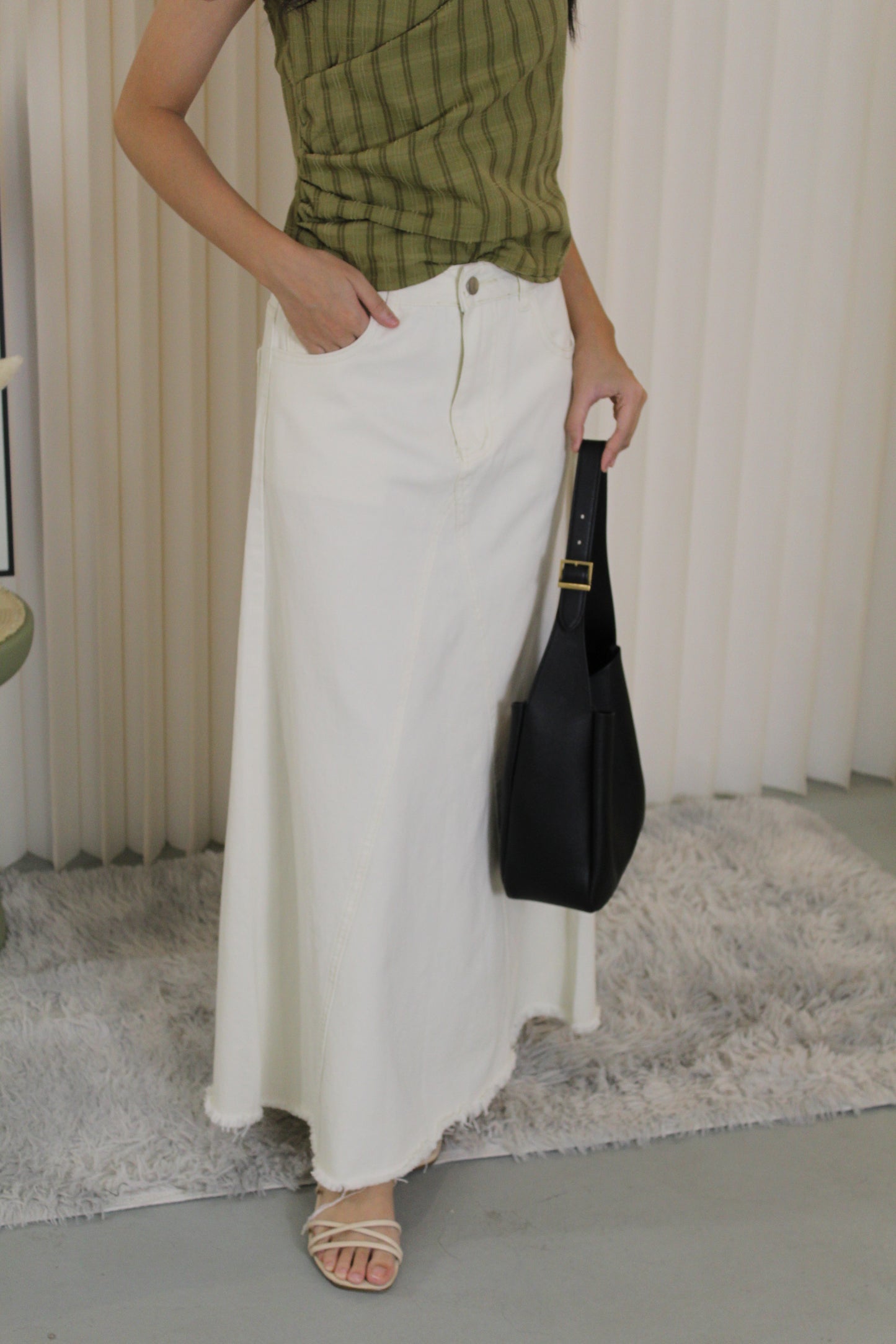 Juliette Maxi Skirt (White)