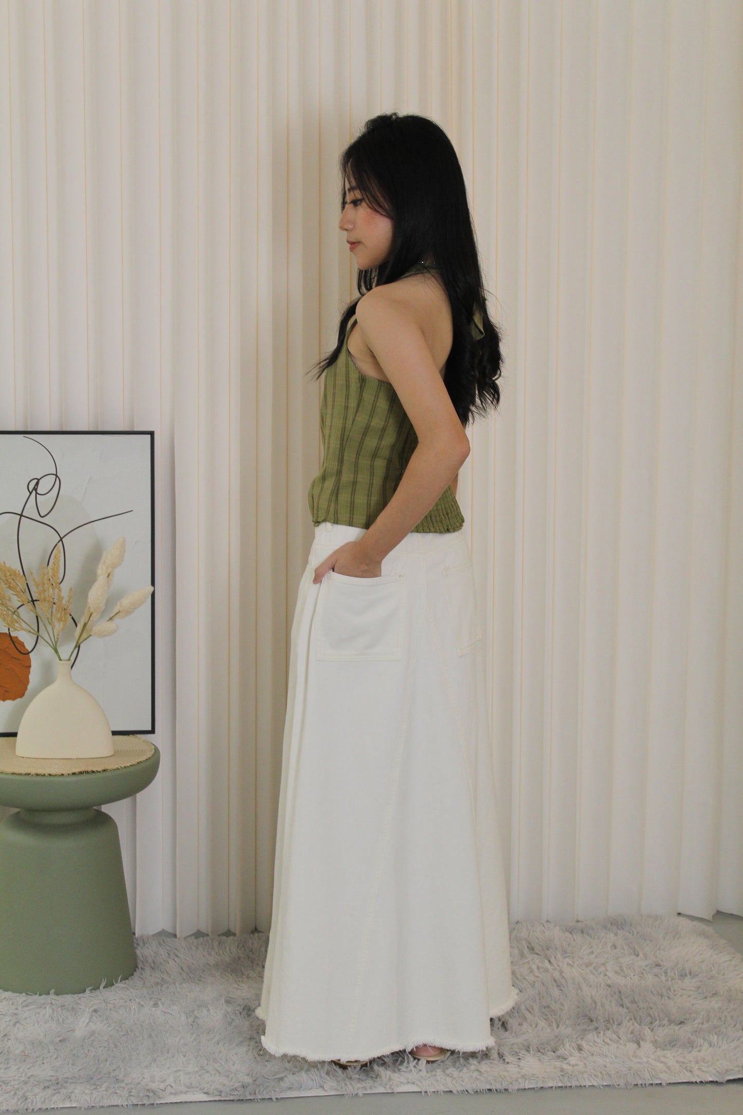 Juliette Maxi Skirt (White)