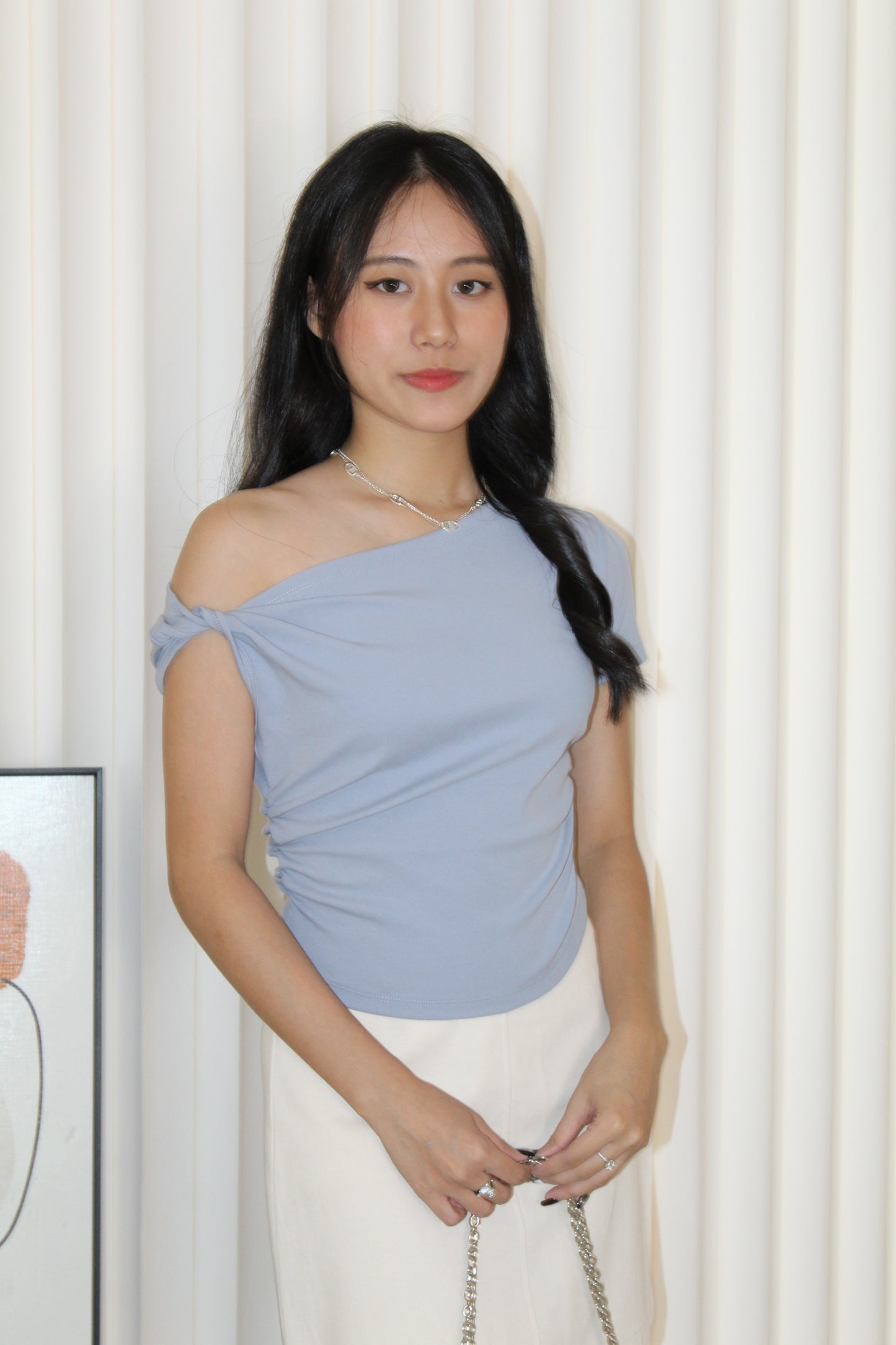 Dierdre Asymmetric Top (Cream)