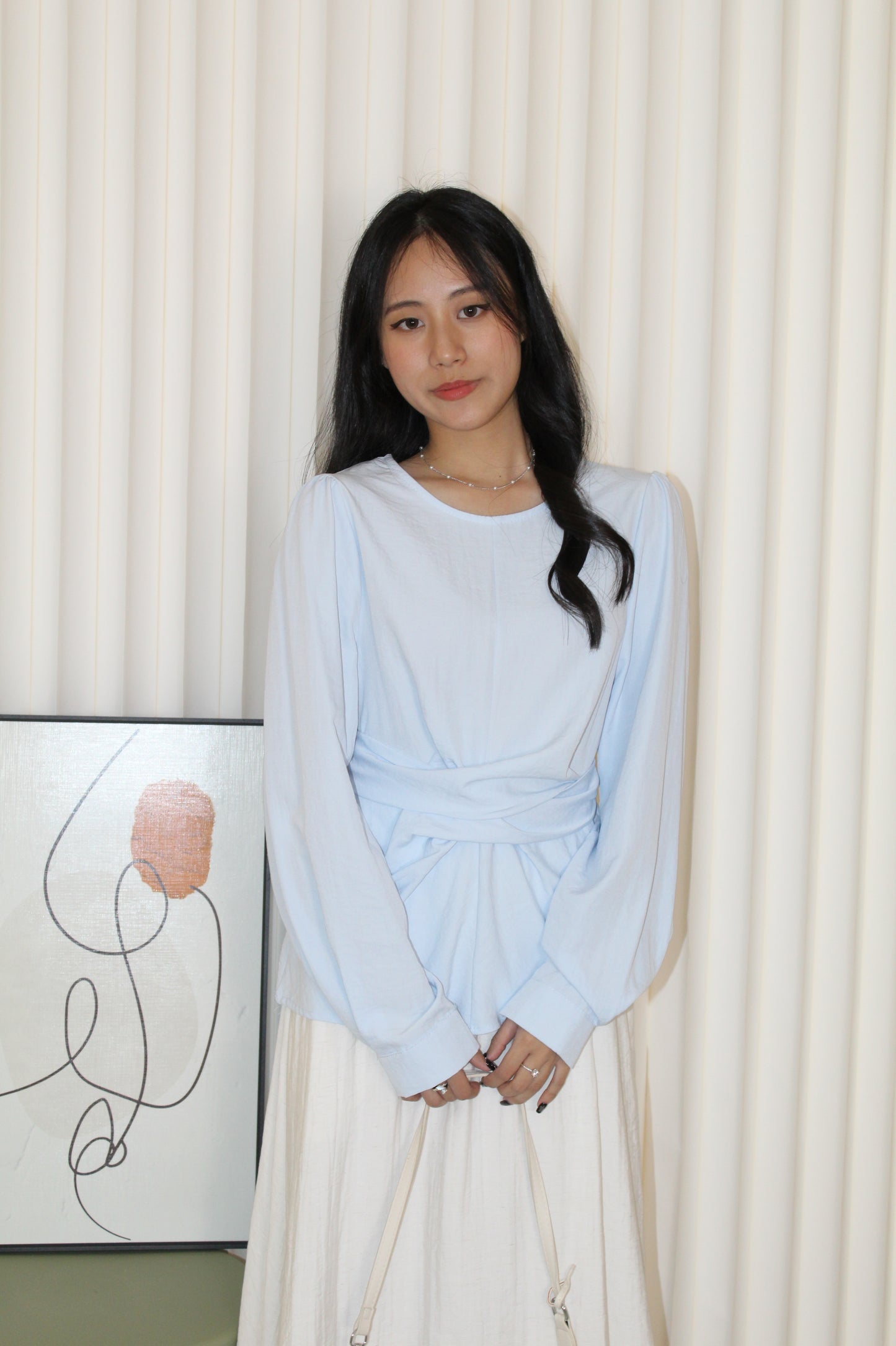 Micah Blouse Top (Cream)