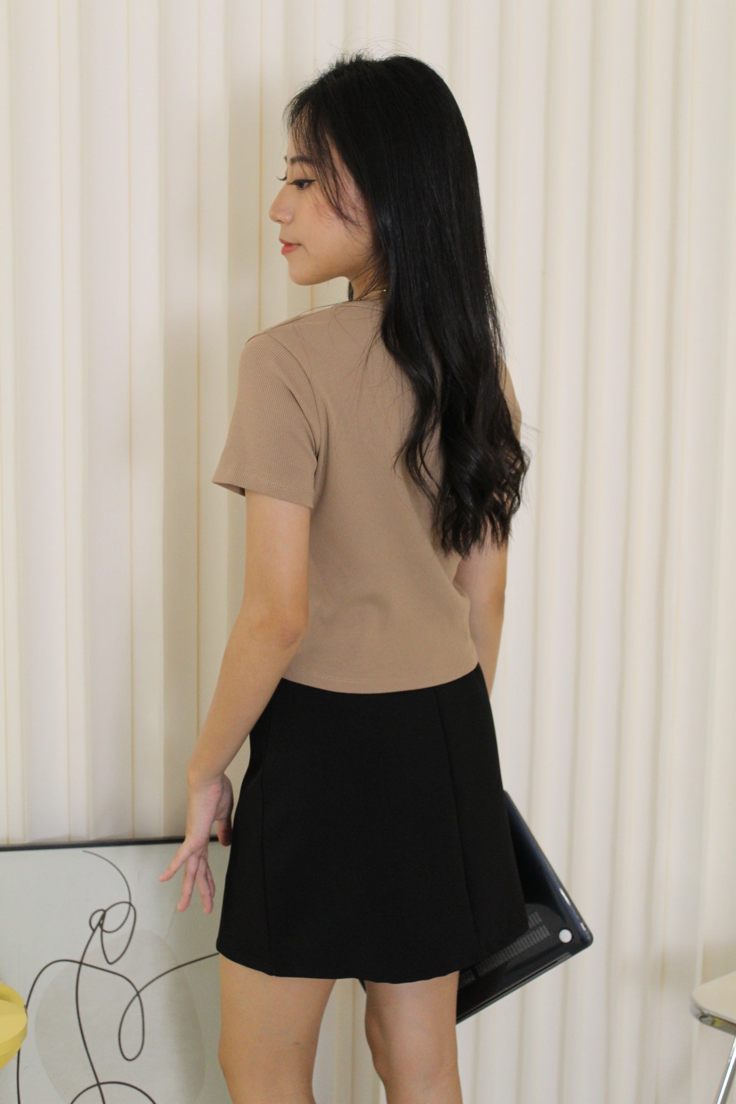 Elly Crop Top (Yellow)