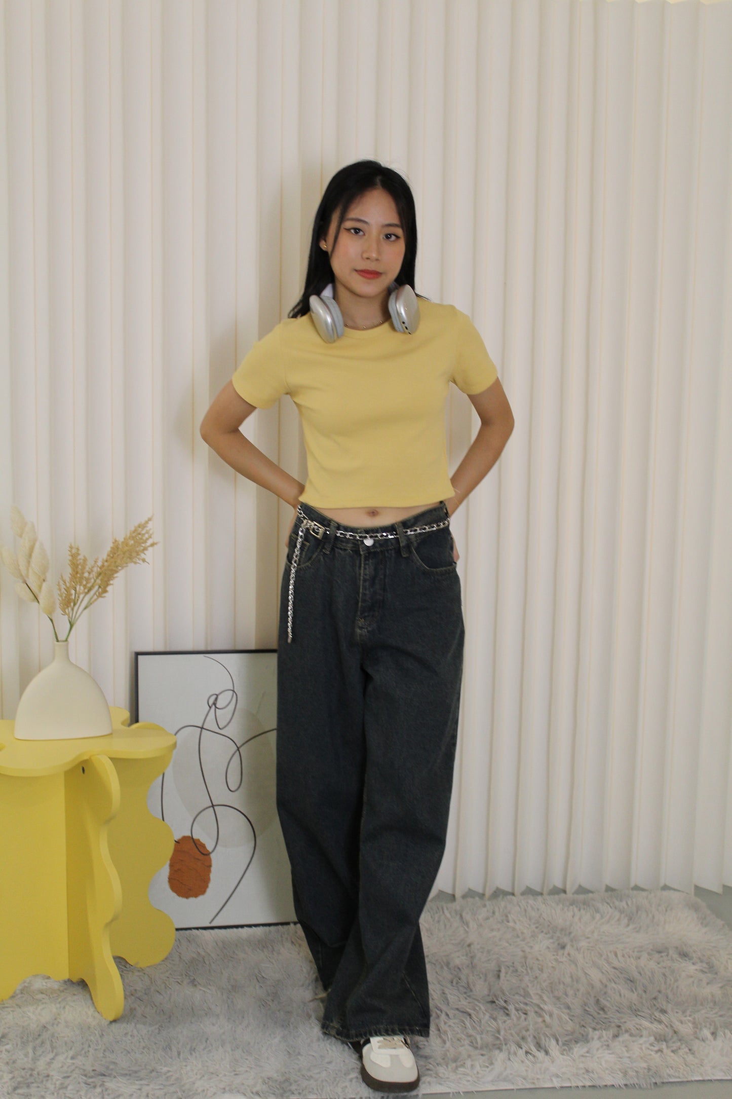 Elly Crop Top (Yellow)