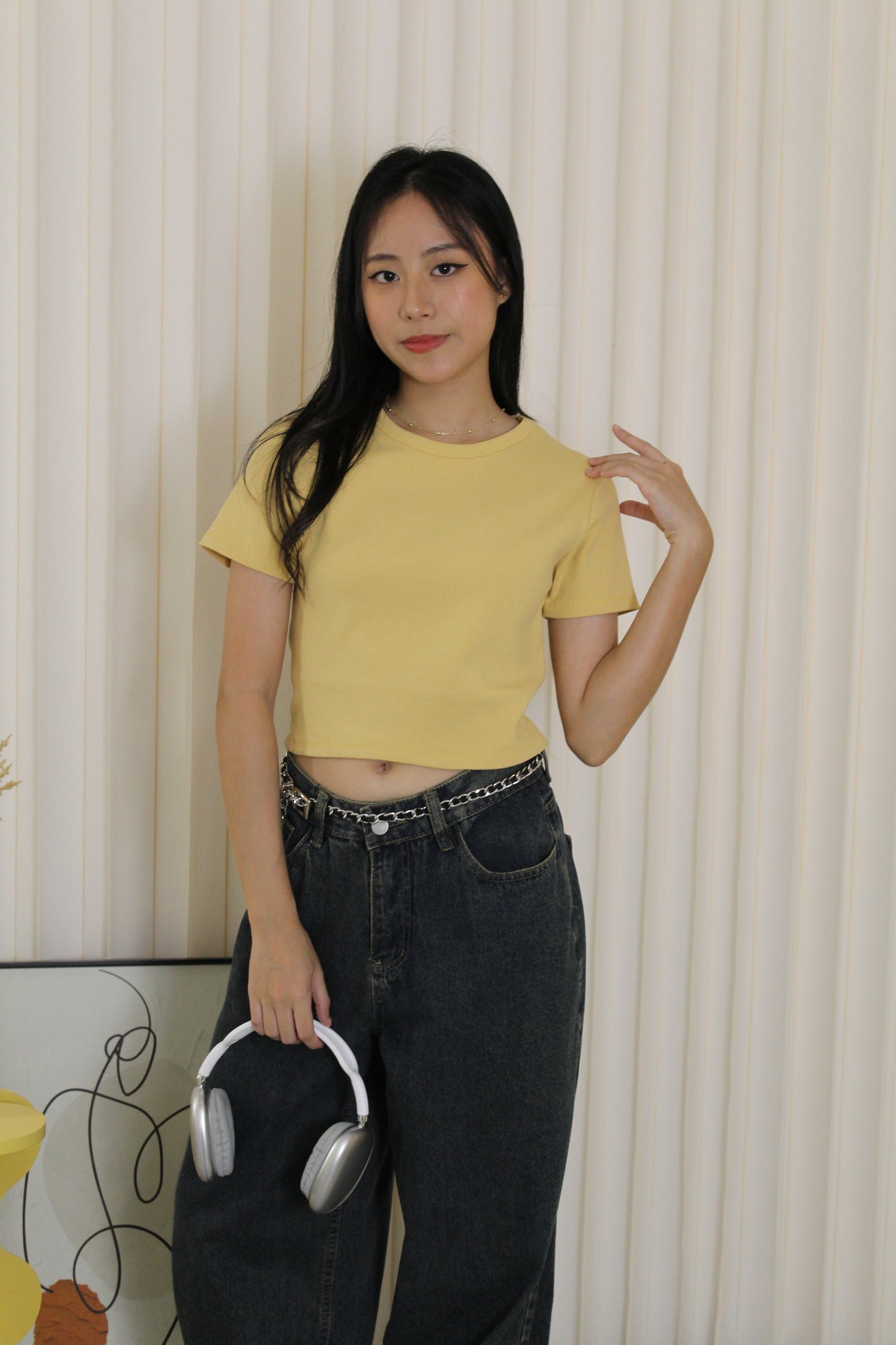 Elly Crop Top (Yellow)