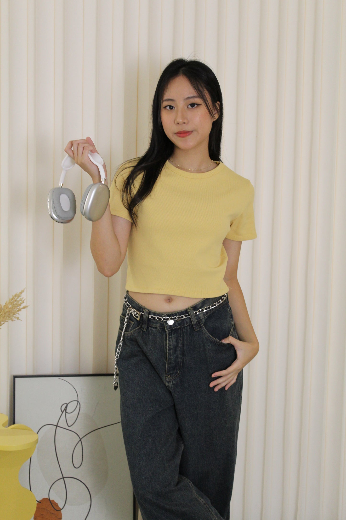 Elly Crop Top (Yellow)