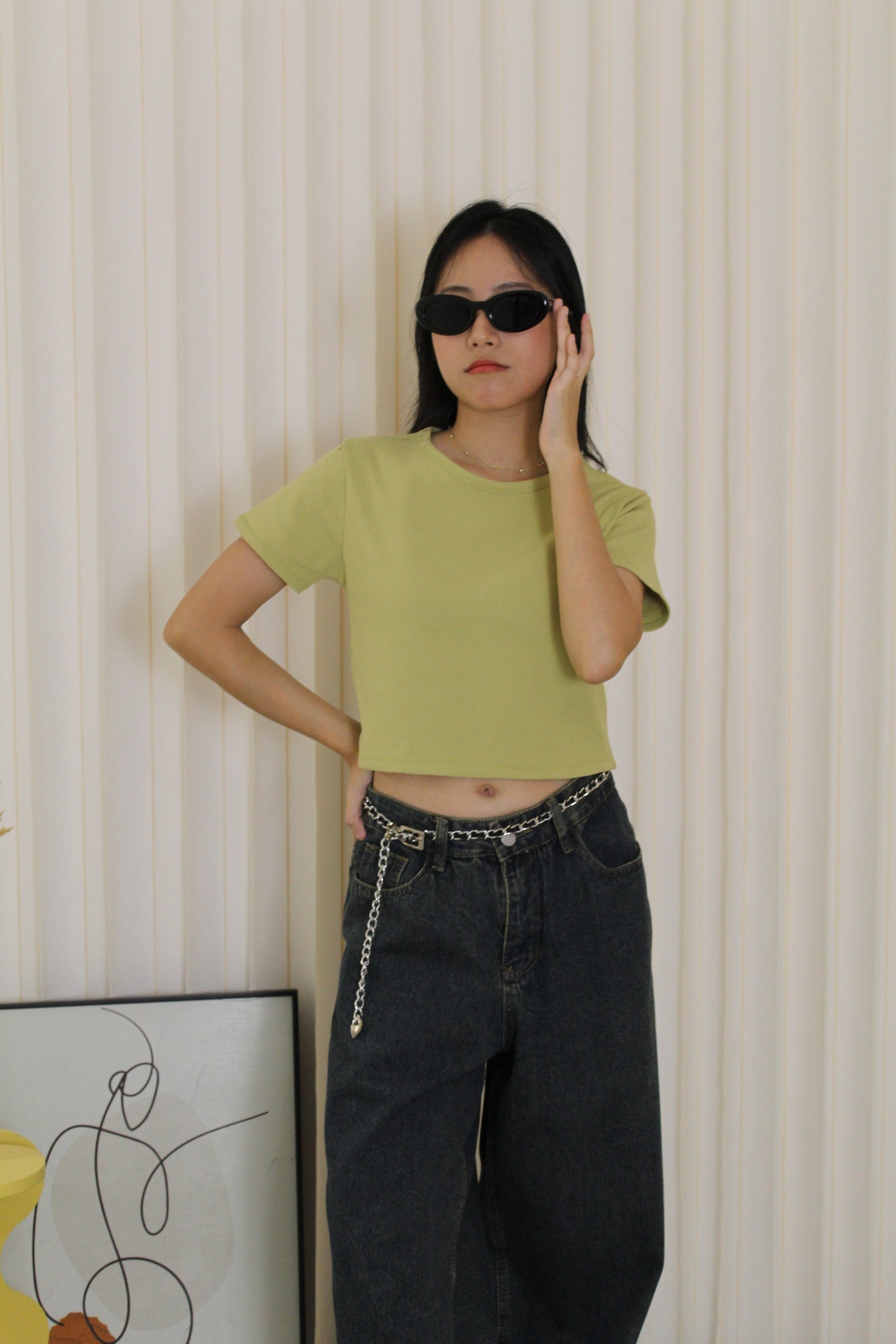 Elly Crop Top (Yellow)