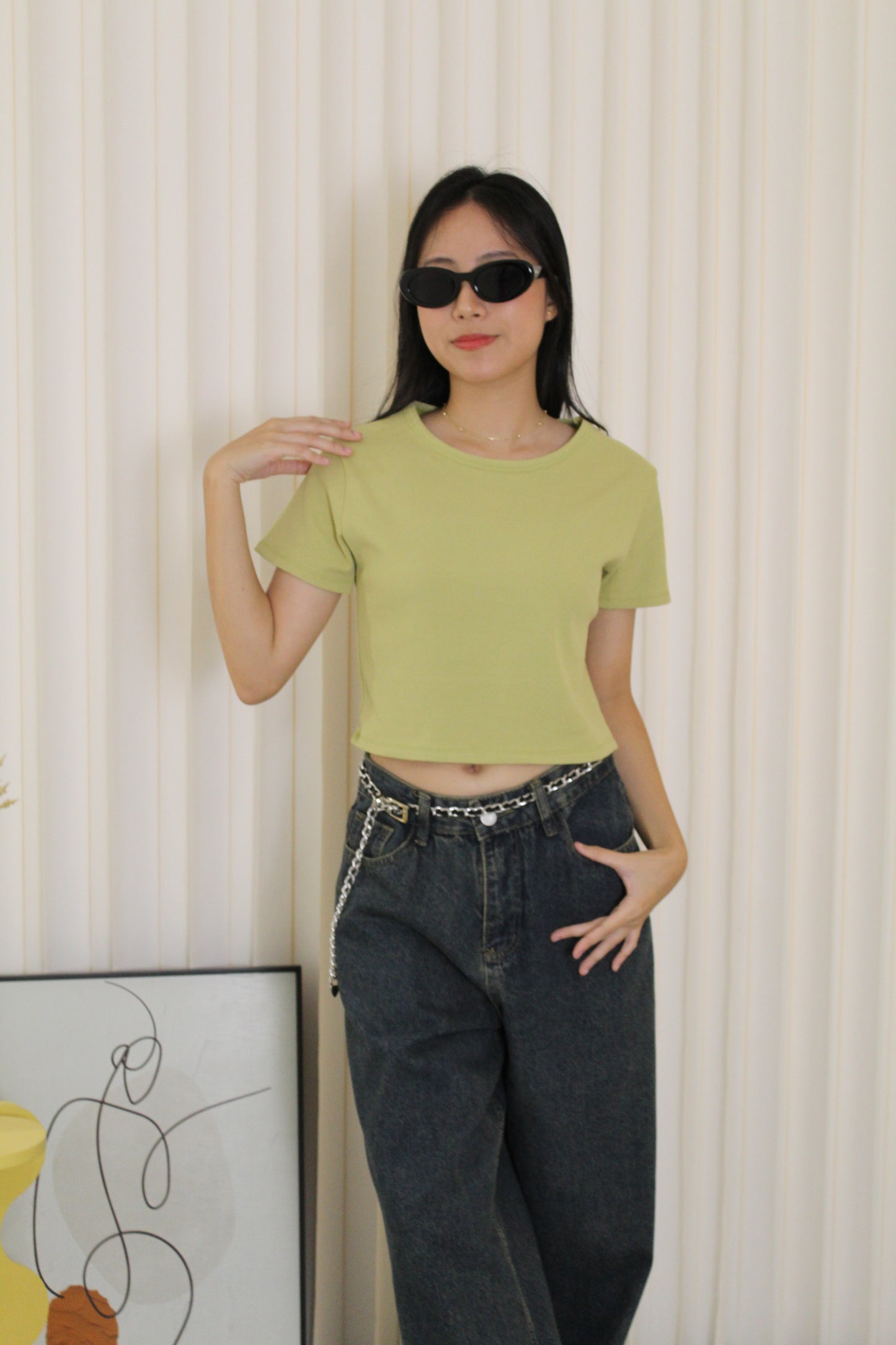 Elly Crop Top (Yellow)