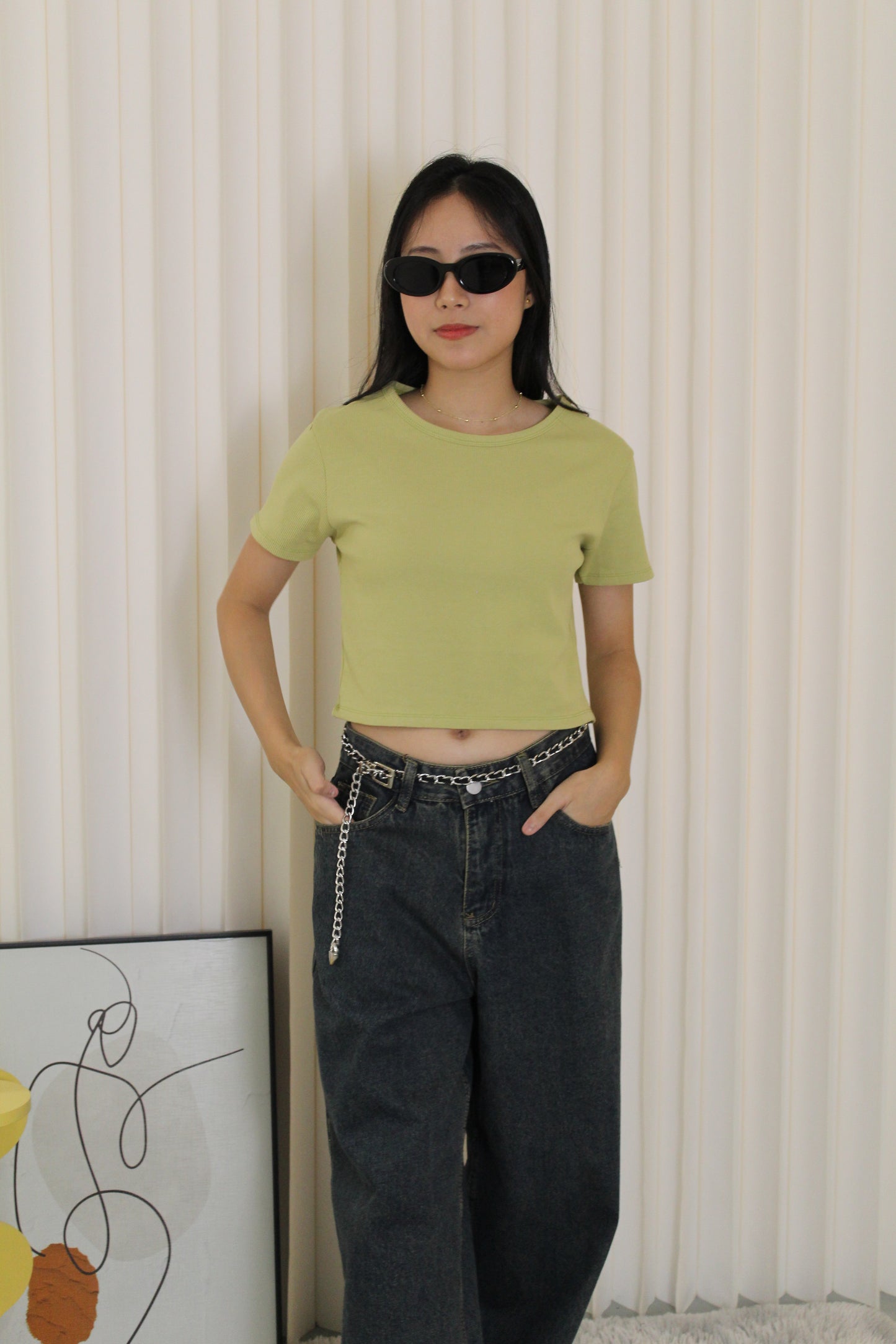 Elly Crop Top (Yellow)