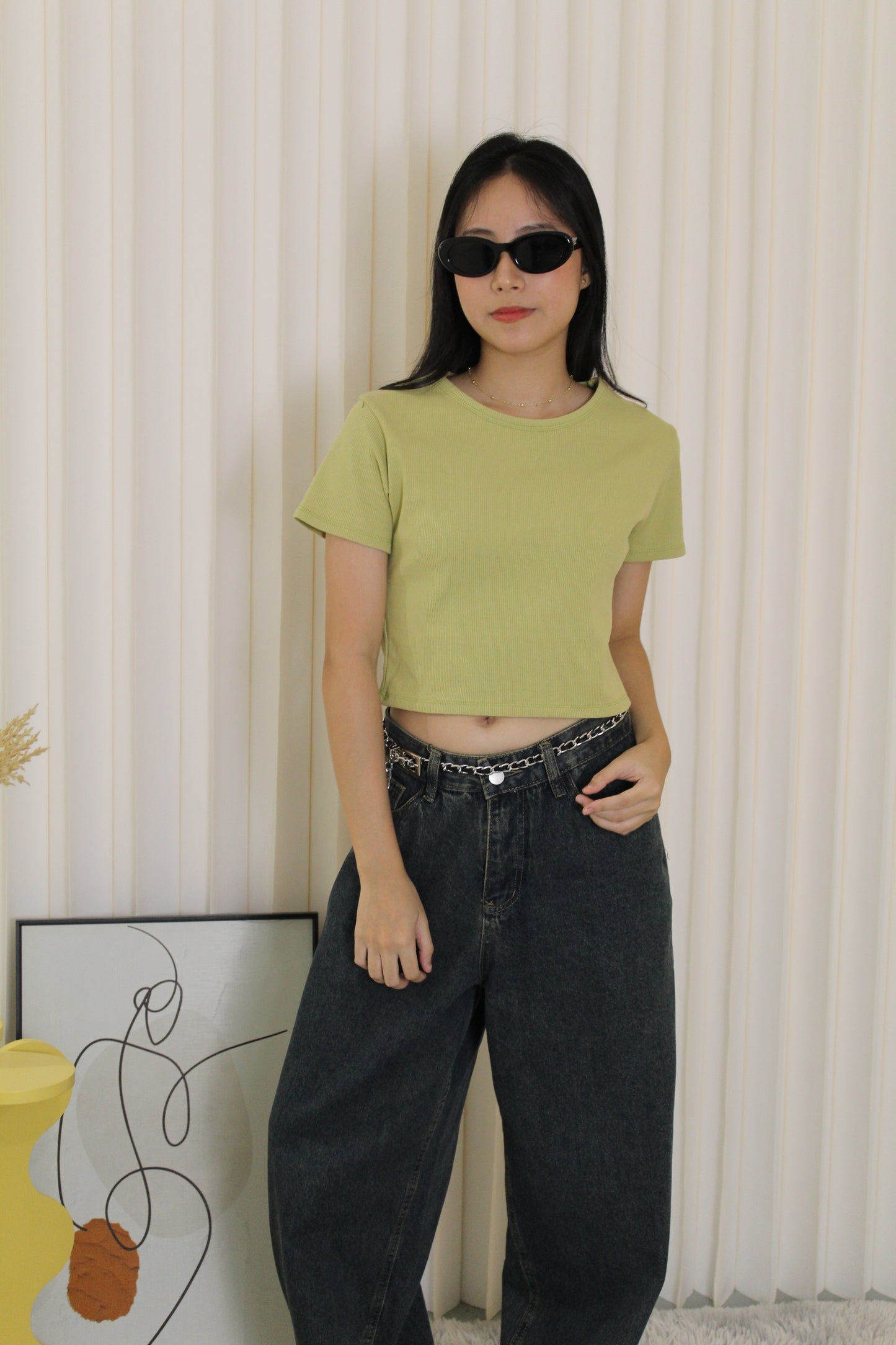 Elly Crop Top (Yellow)