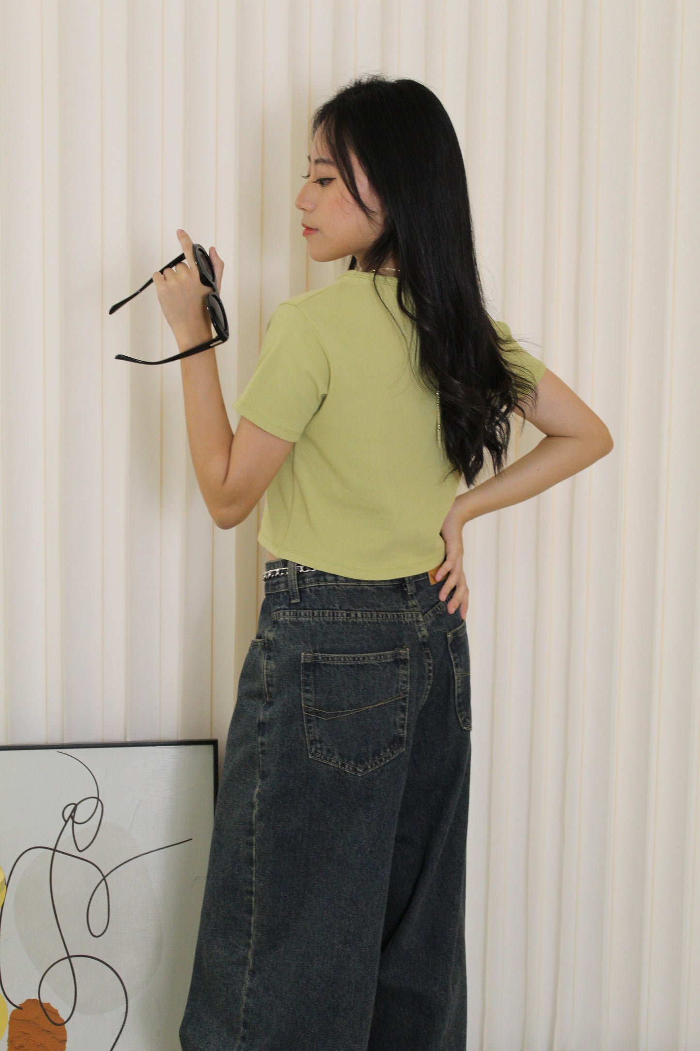 Elly Crop Top (Yellow)
