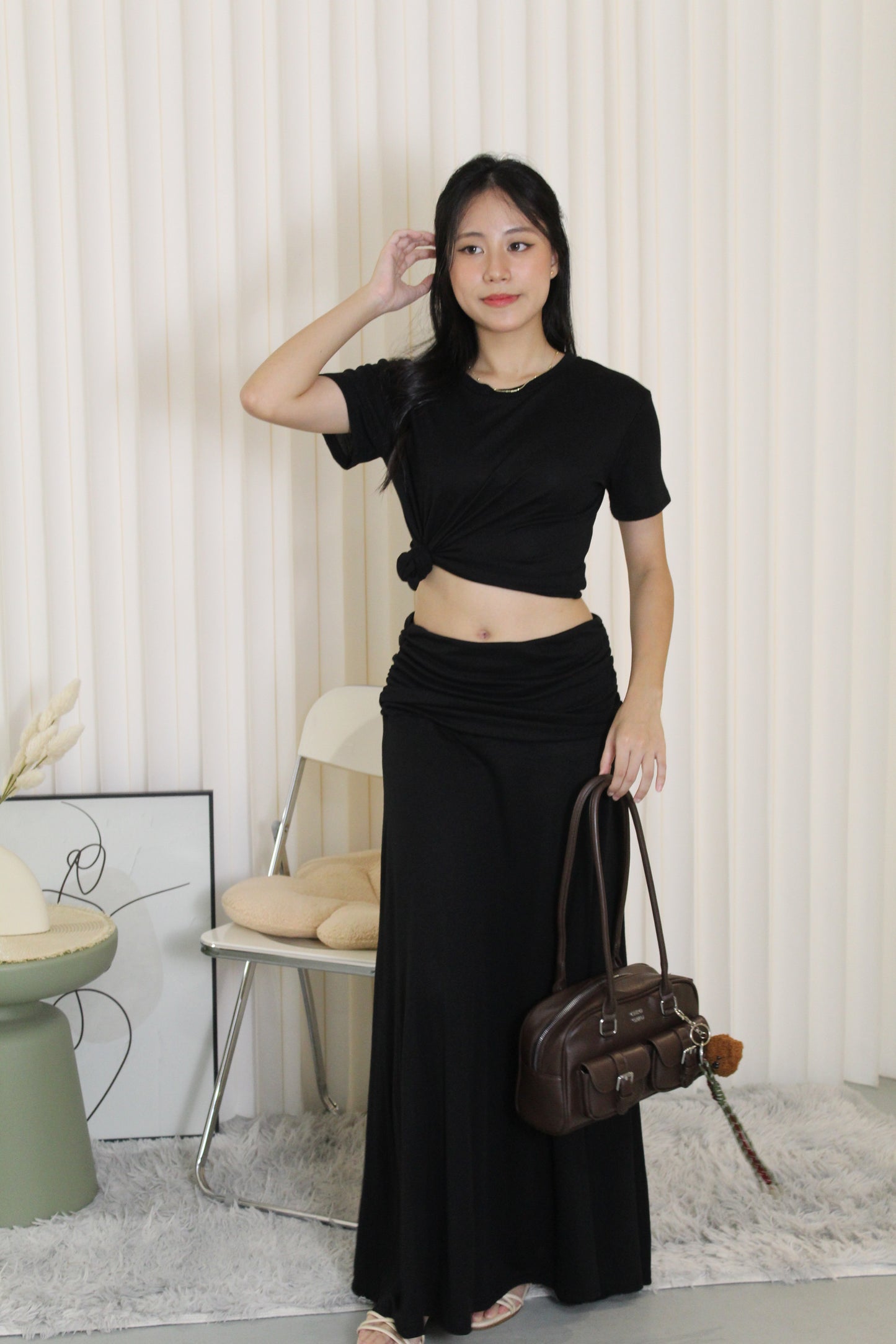 Sofea Casual Two Piece Set (Black)