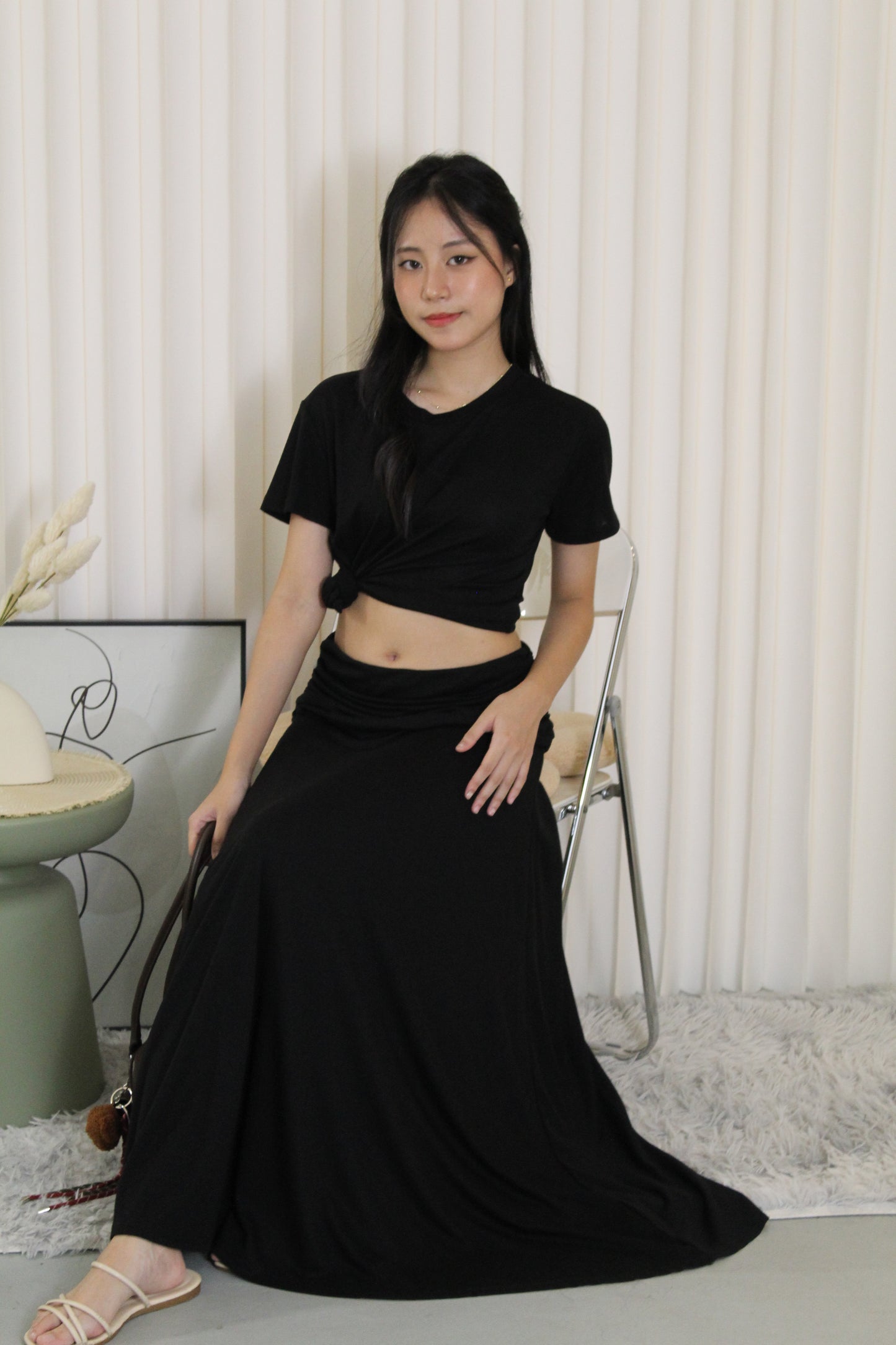 Sofea Casual Two Piece Set (Black)
